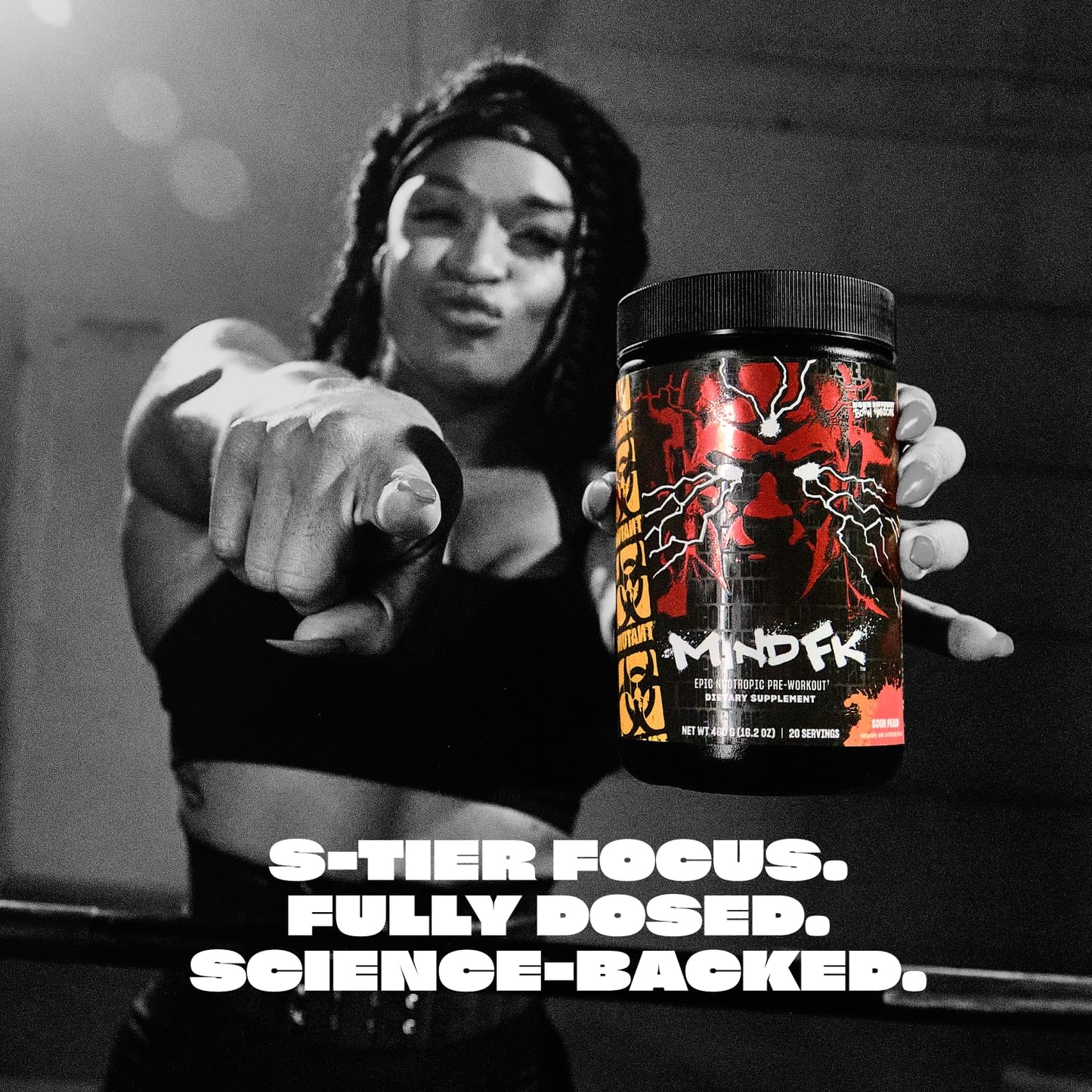 Mutant Mind FK Epic Nootropic Pre-Workout Brain Focus Powder 16.2 Servings