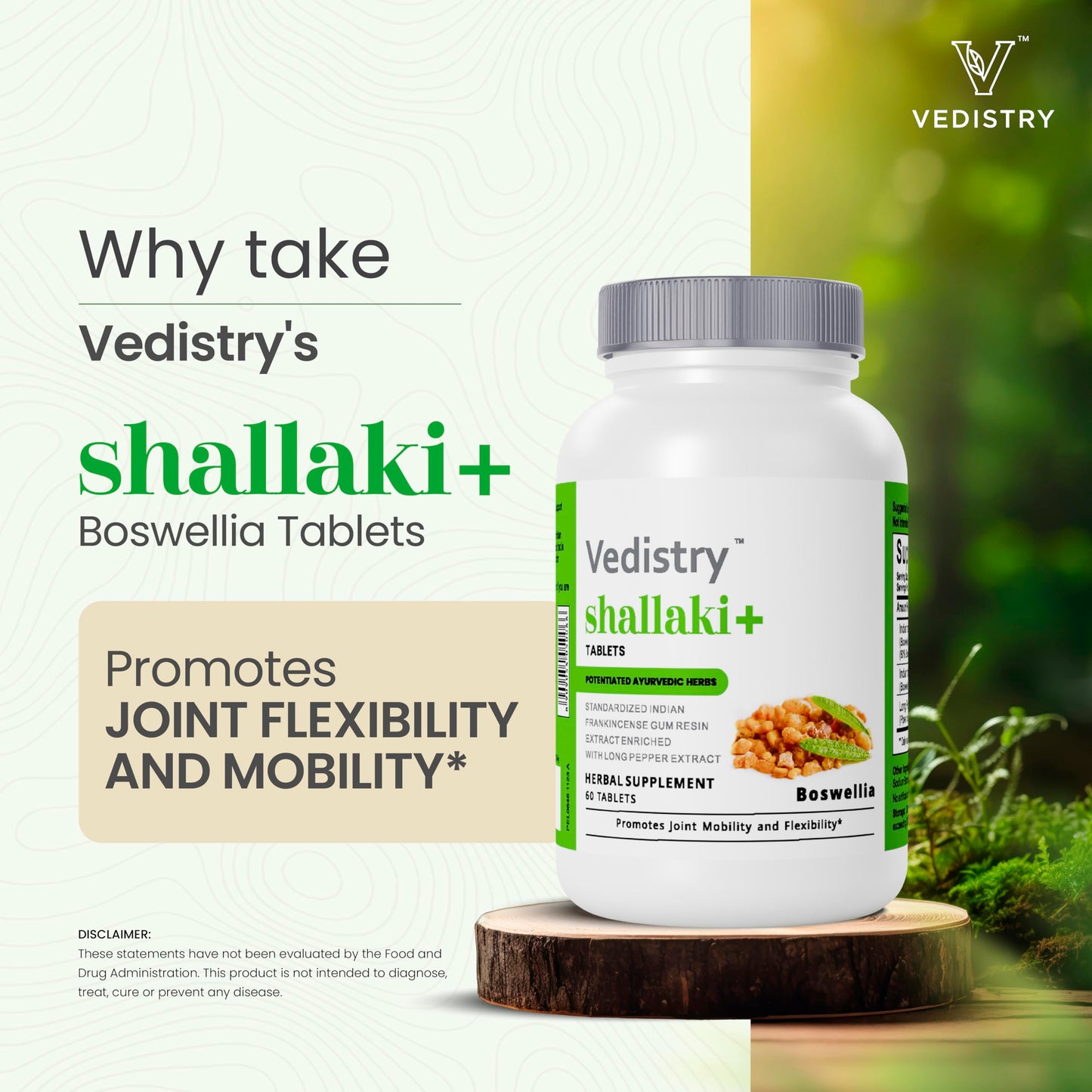 Vedistry Boswellia Serrata Supplements 700mg Tablets, 60 Tablets