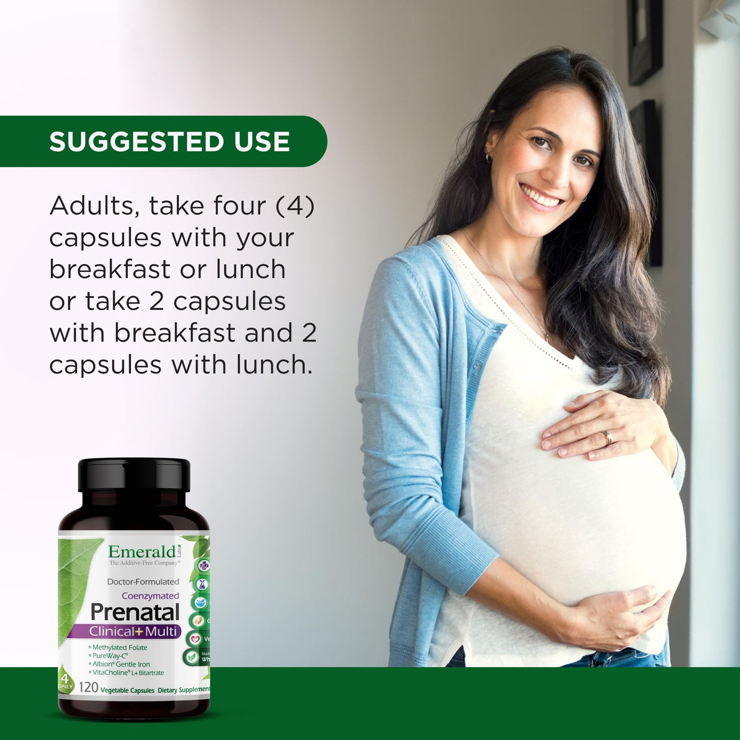 Emerald Labs Prenatal Clinical Multi, 120 Capsules