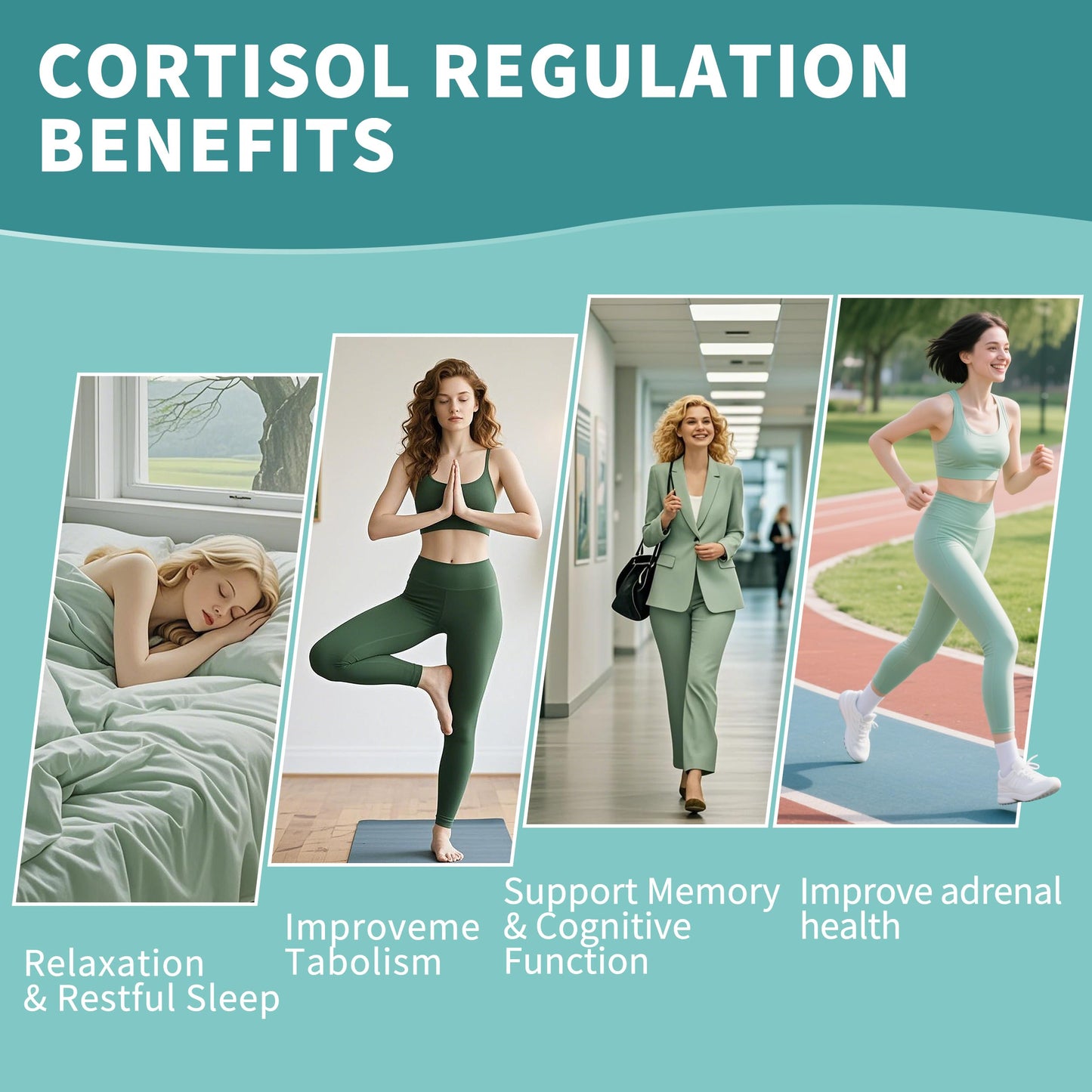 Herbance Cortisol Reducer Gummies for Women, 60 Count