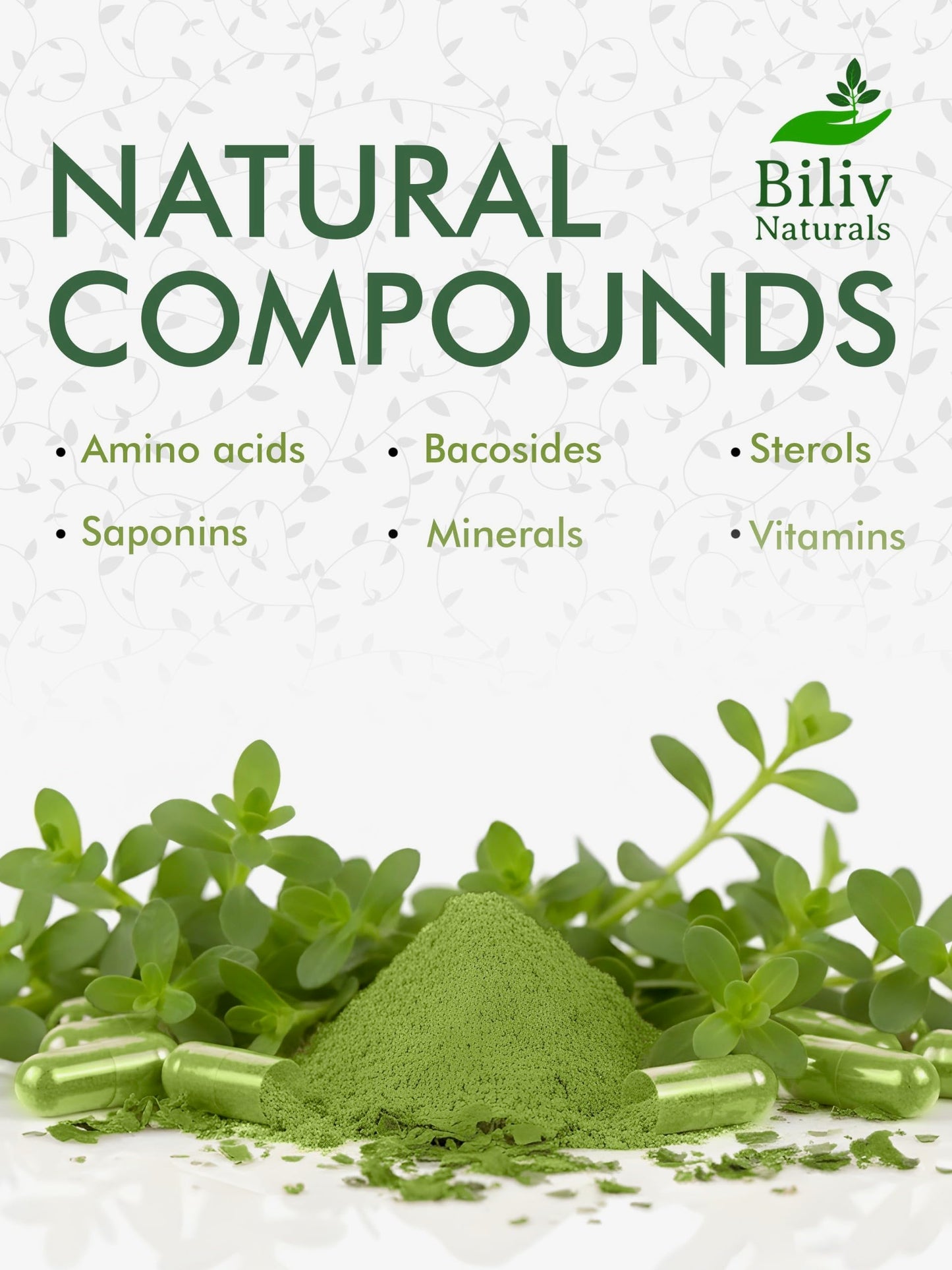 Biliv Naturals Bacopa Monnieri 120 Capsules