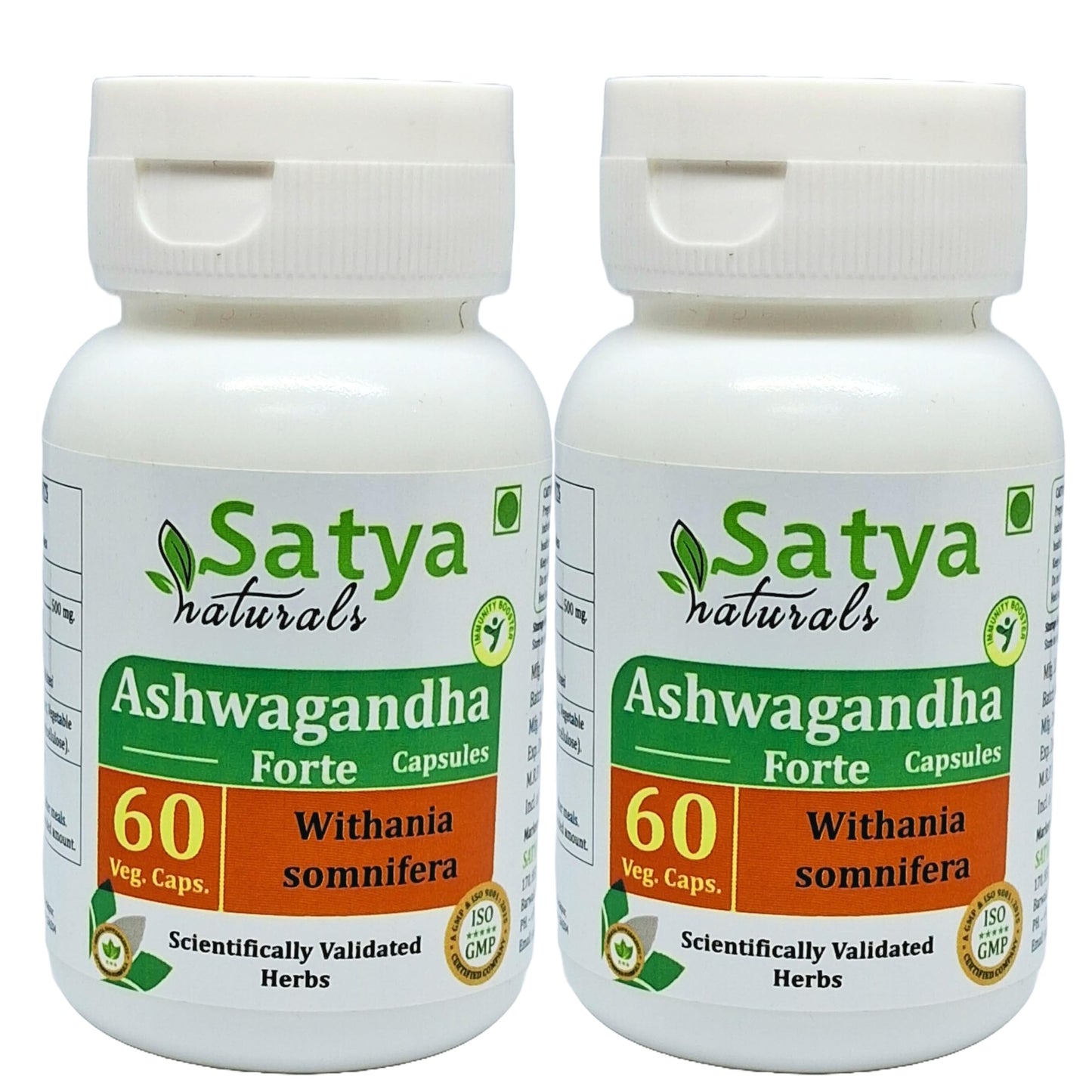 Satya Naturals Ashwagandha Forte Capsules 500 mg, 120 Capsules