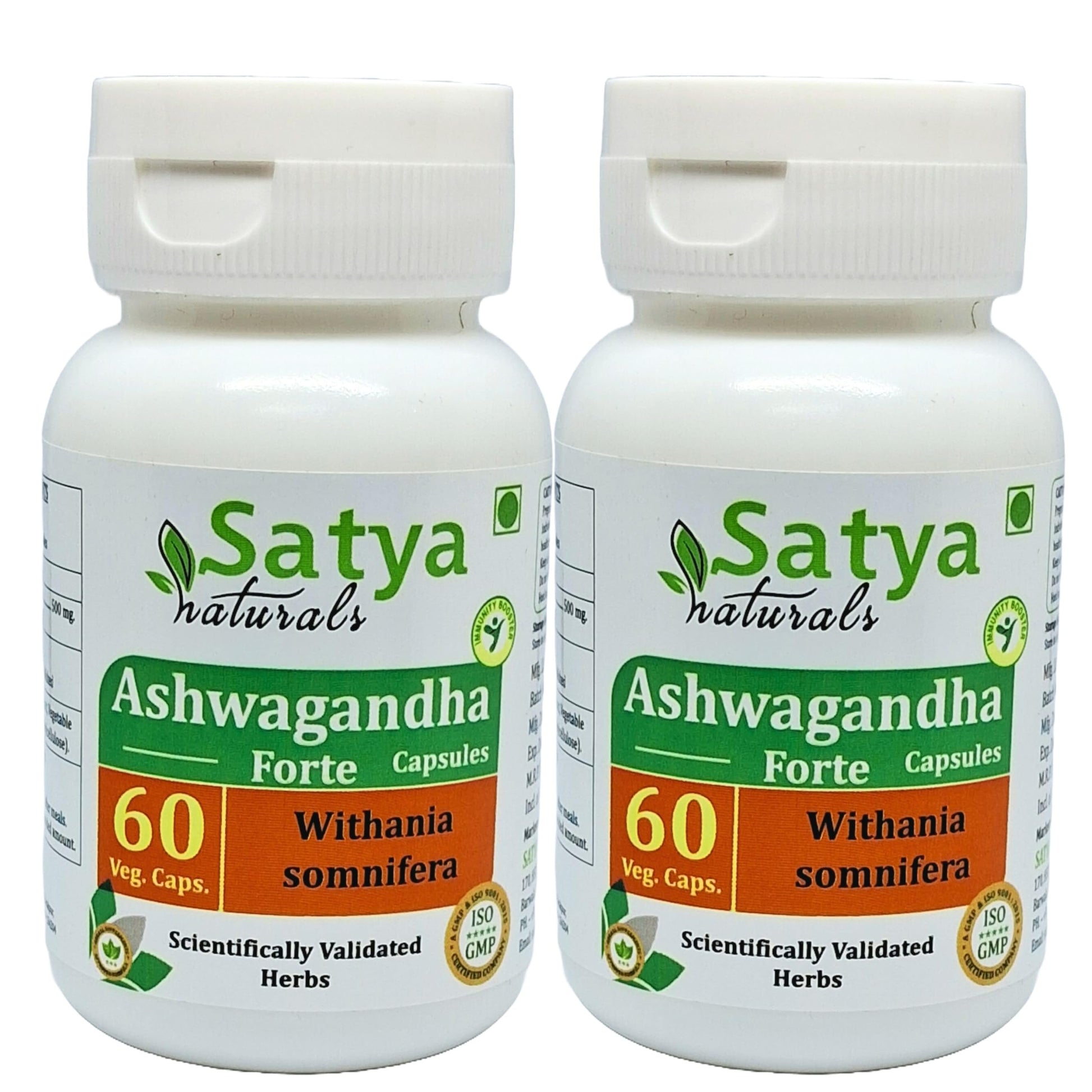 Satya Naturals Ashwagandha Forte Capsules 500 mg, 120 Capsules