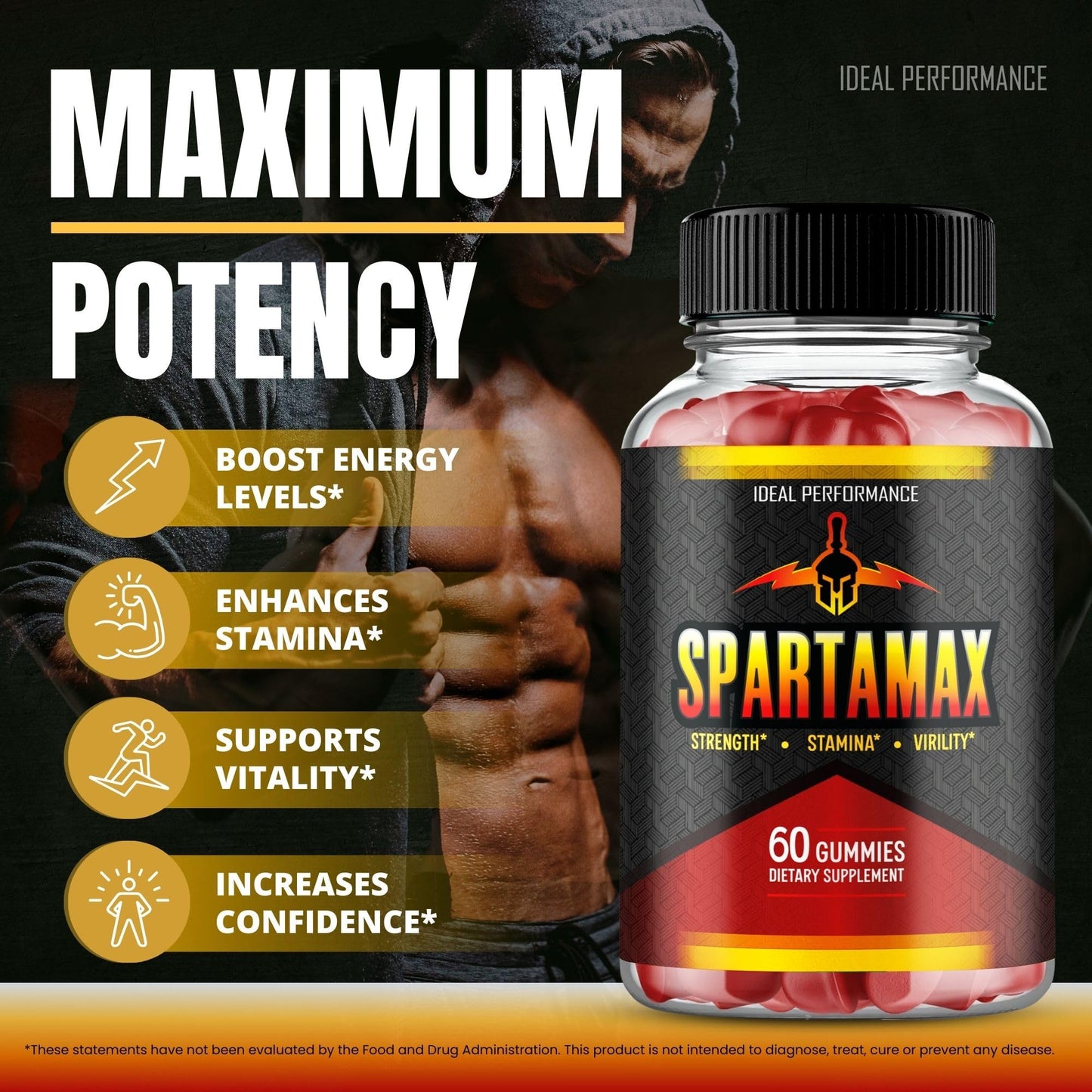 IDEAL PERFORMANCE Spartamax Gummies 180 Gummies