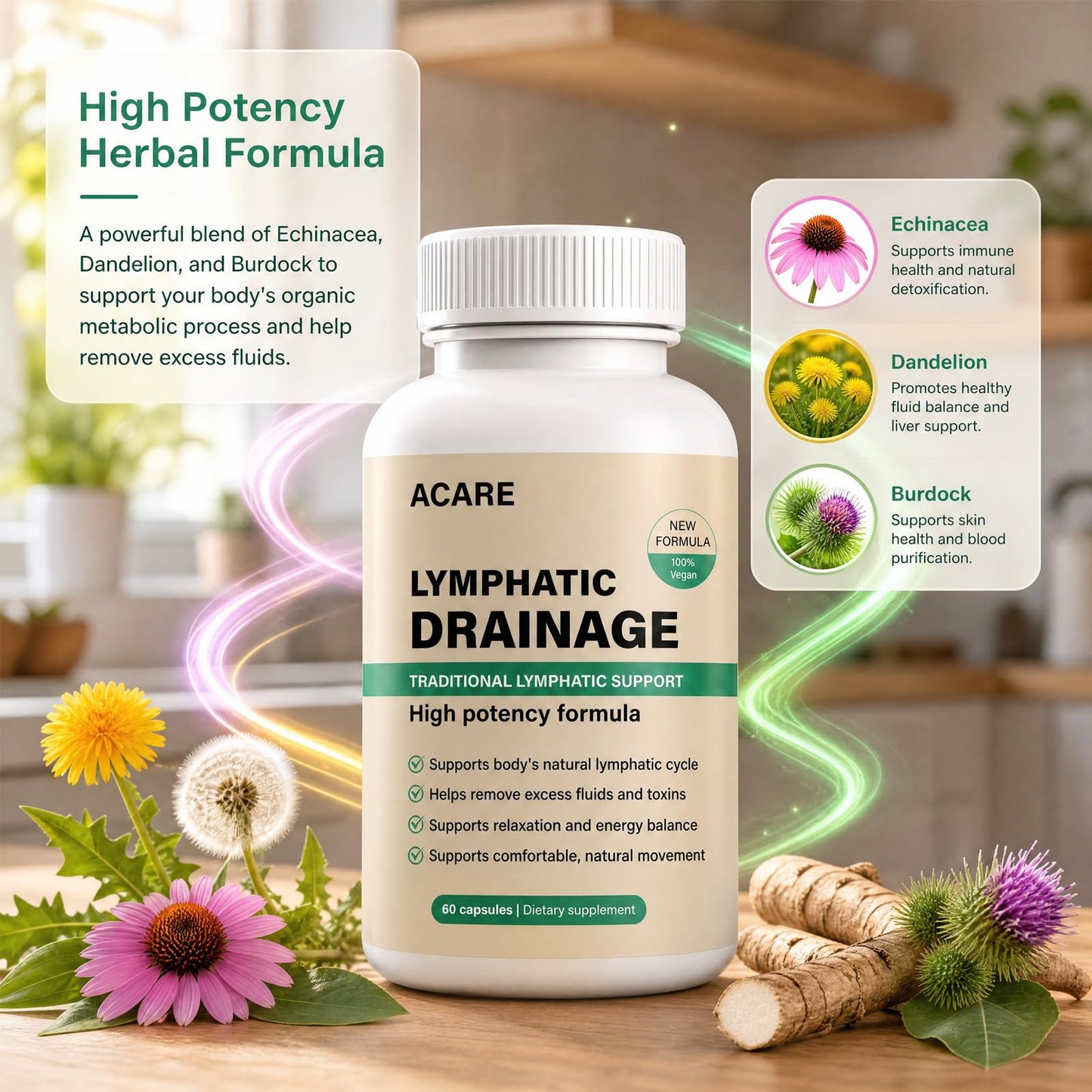ACARE Lymphatic Drainage 60 Capsules