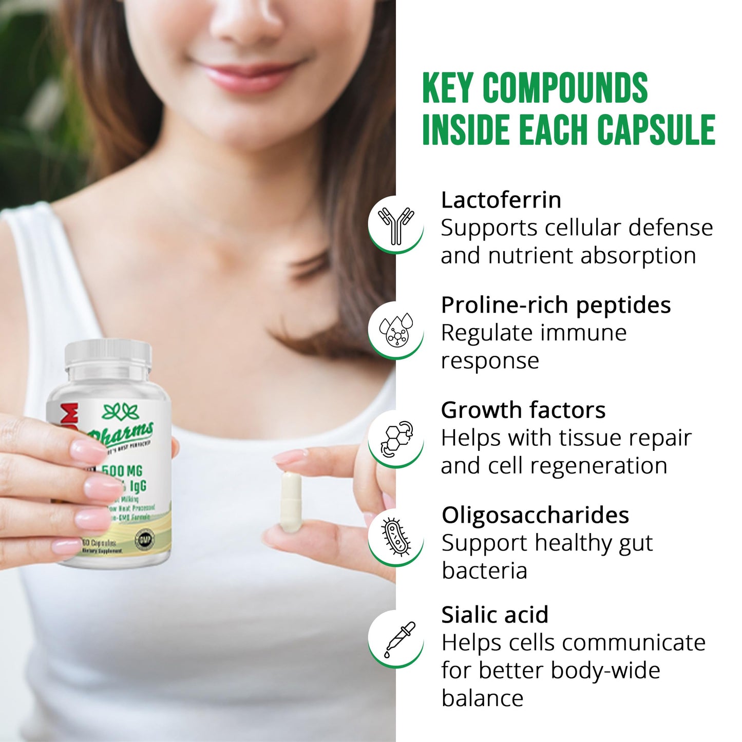 PHARMS Bovine Colostrum Capsules 60 Count