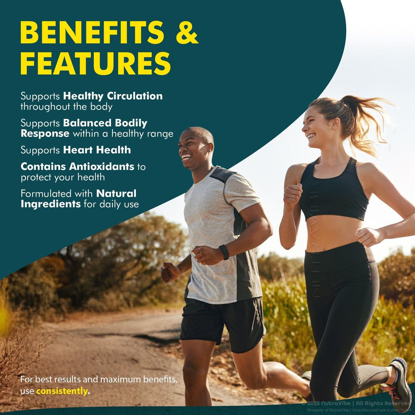 NutraVibe Venease Capsules, 180 Capsules