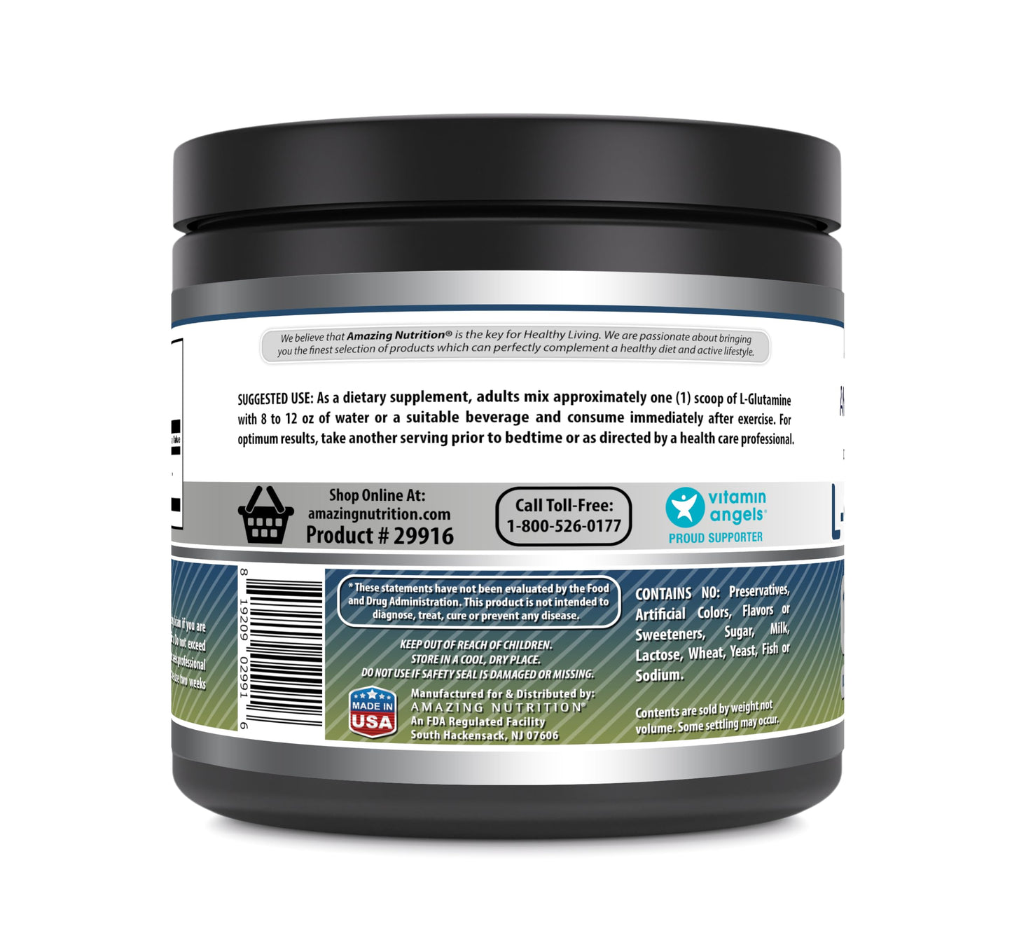 Amazing Nutrition L-Glutamine Powder 16 (1 lb)