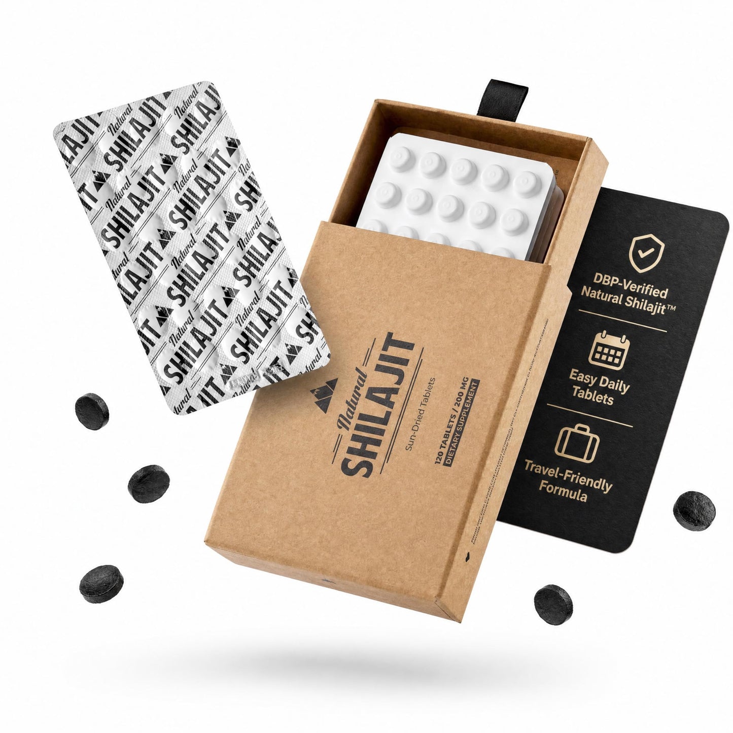 NATURAL SHILAJIT Shilajit Tablets 120 Tablets
