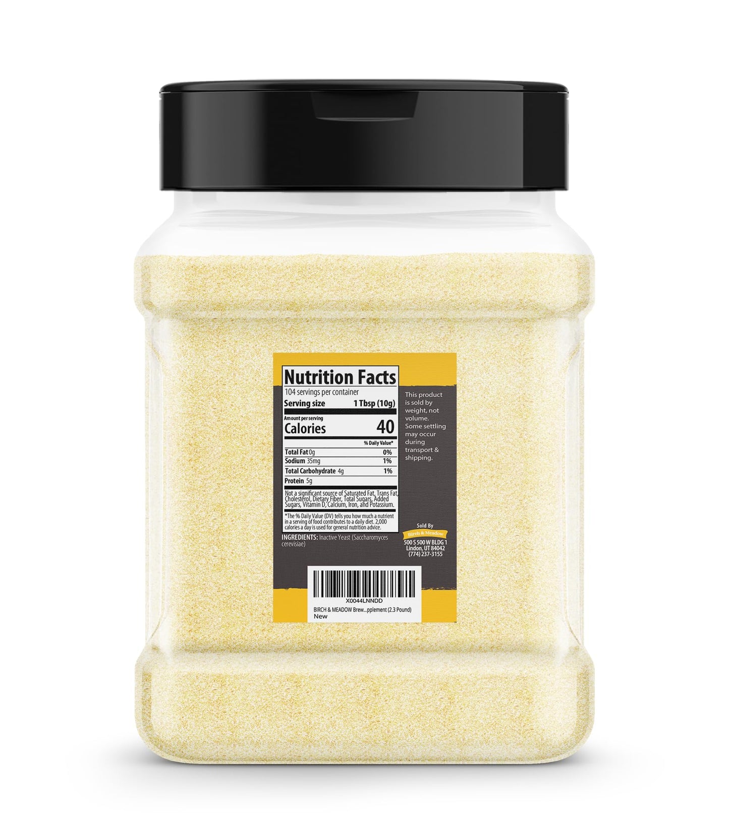 BIRCH & MEADOW Brewer's Yeast Powder, 36.8 oz