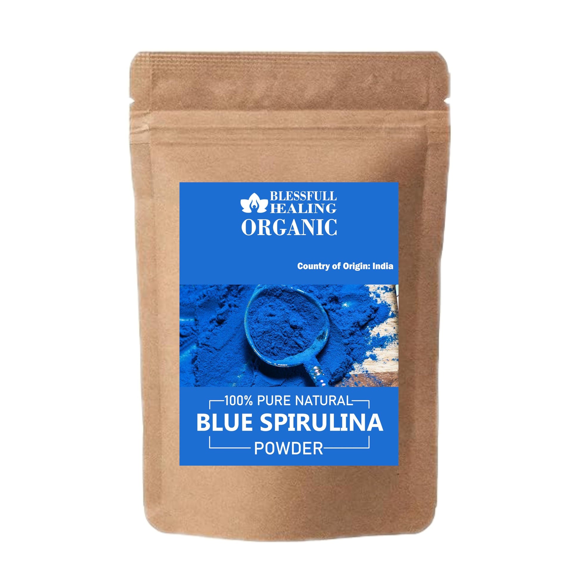 Blessfull Healing Organic Blue Spirulina Powder 2 oz