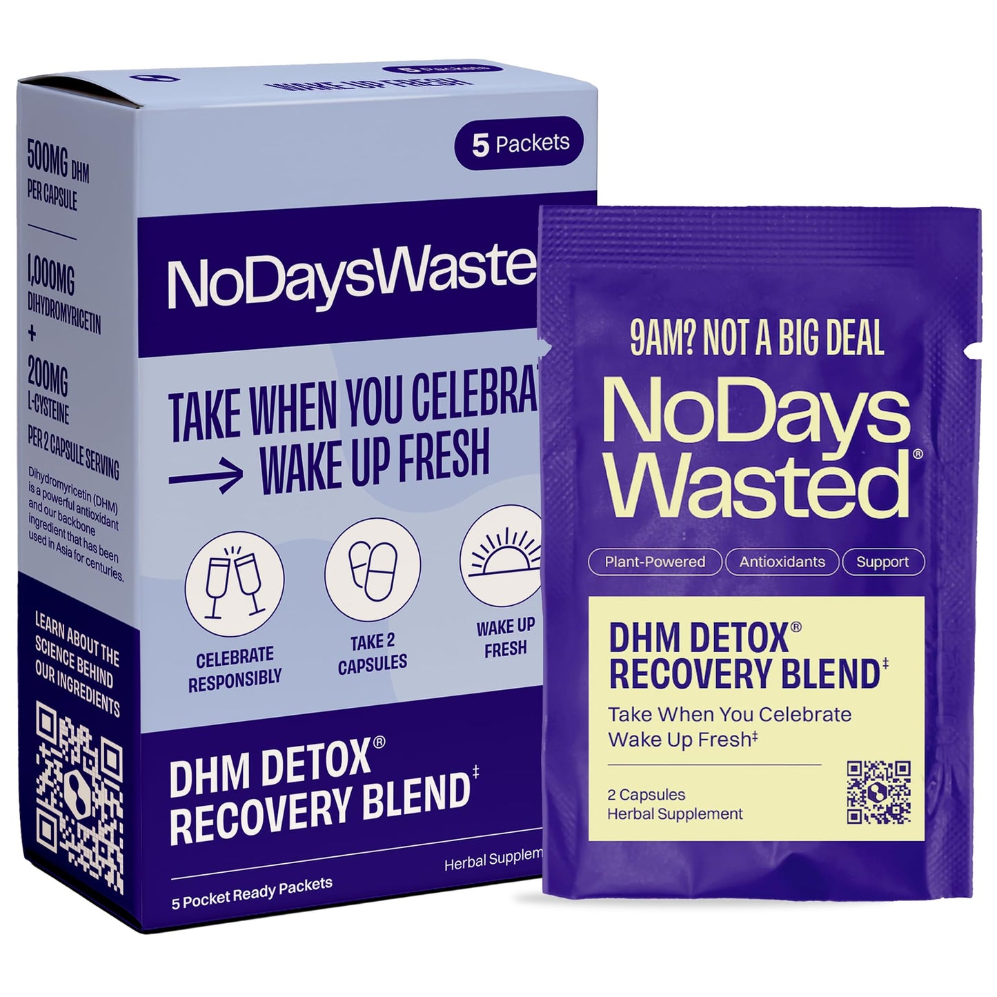 No Days Wasted DHM Detox 5 Capsule, 10 Count