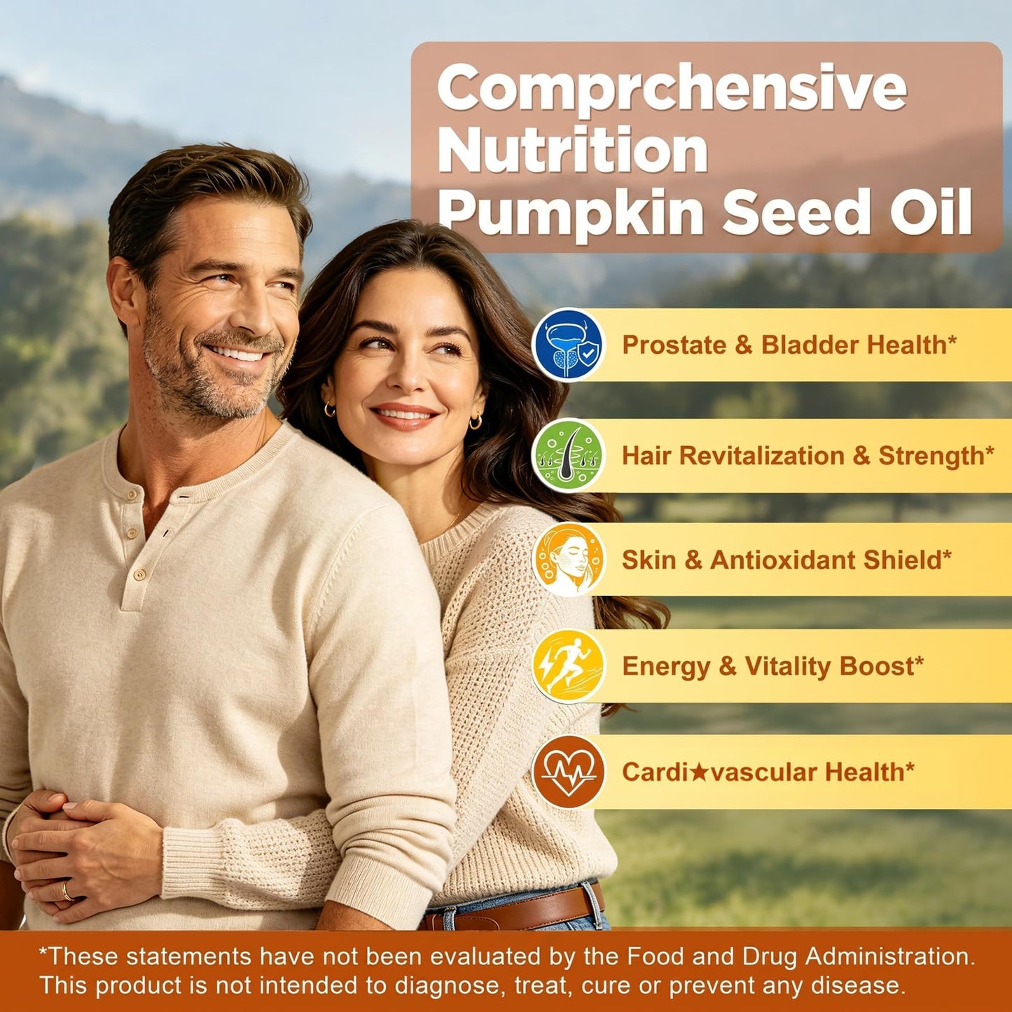 XIHOLIY Pumpkin Seed Oil Gummies 4000mg with Saw Palmetto, 60 Gummies