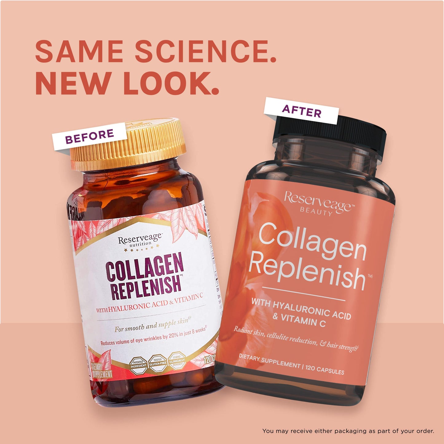 Reserveage Nutrition Beauty Collagen Replenish 120 Capsules