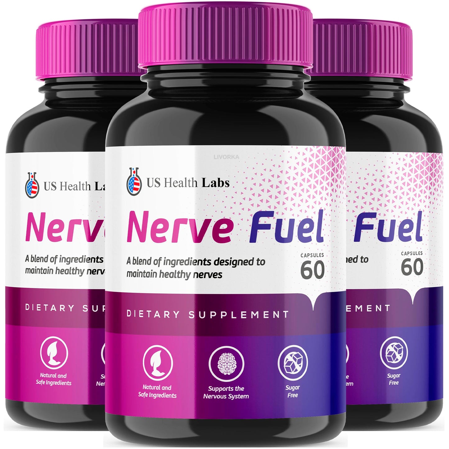 LIVORKA Nerve Fuel Capsules, 180 Capsules