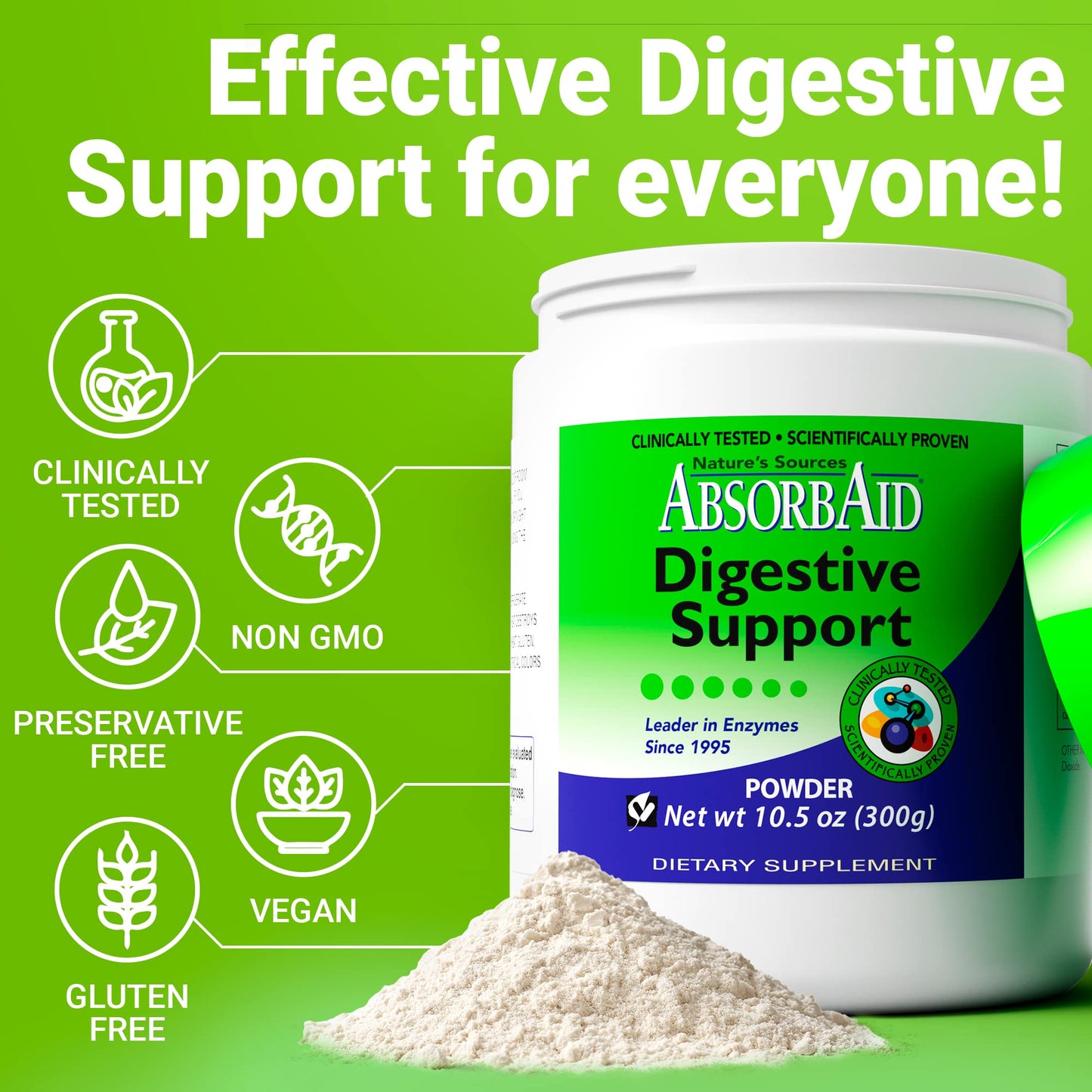AbsorbAid Digestive Enzymes Powder 10.58 oz