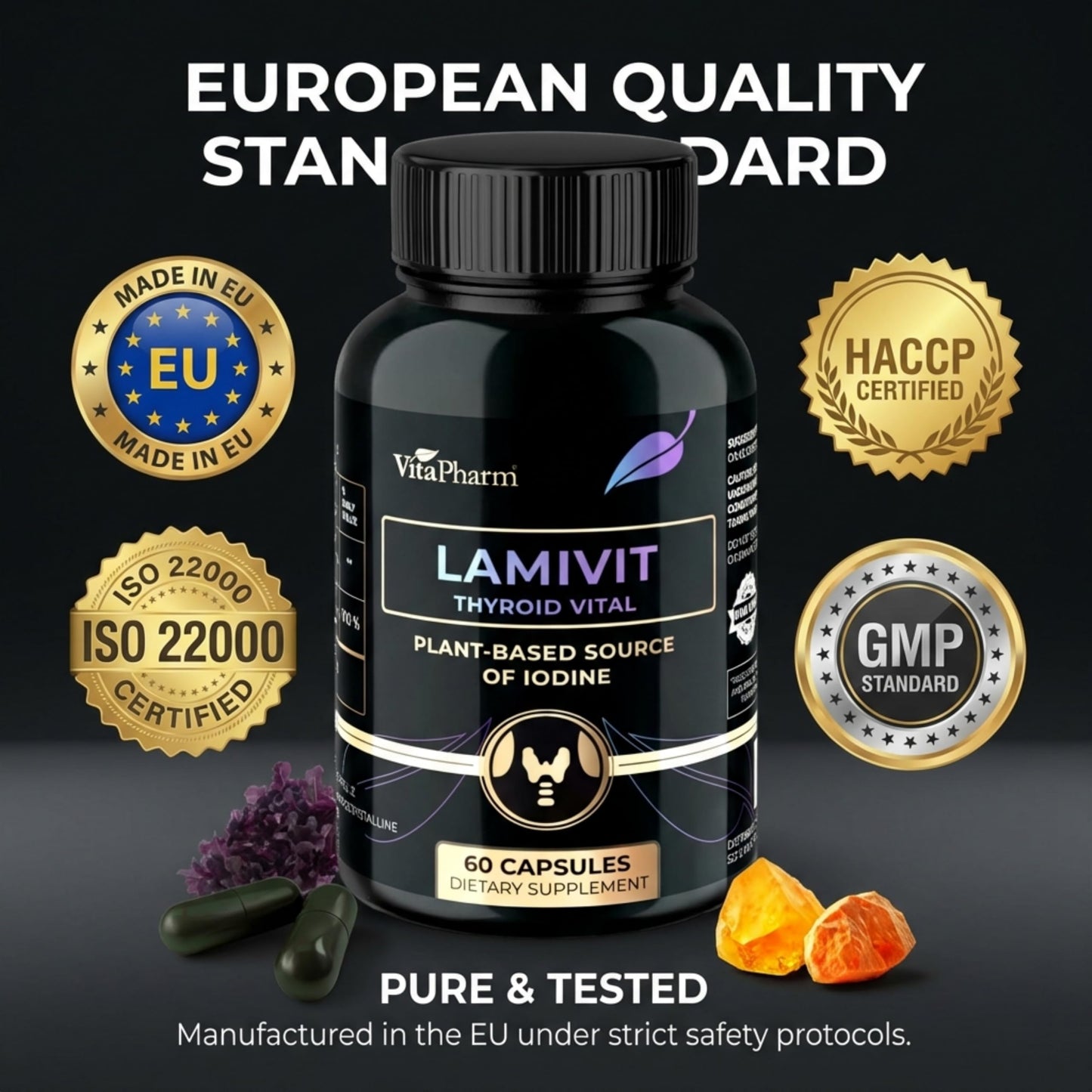 VitaPharm Lamivit Iodine Supplement Capsule 60 Count