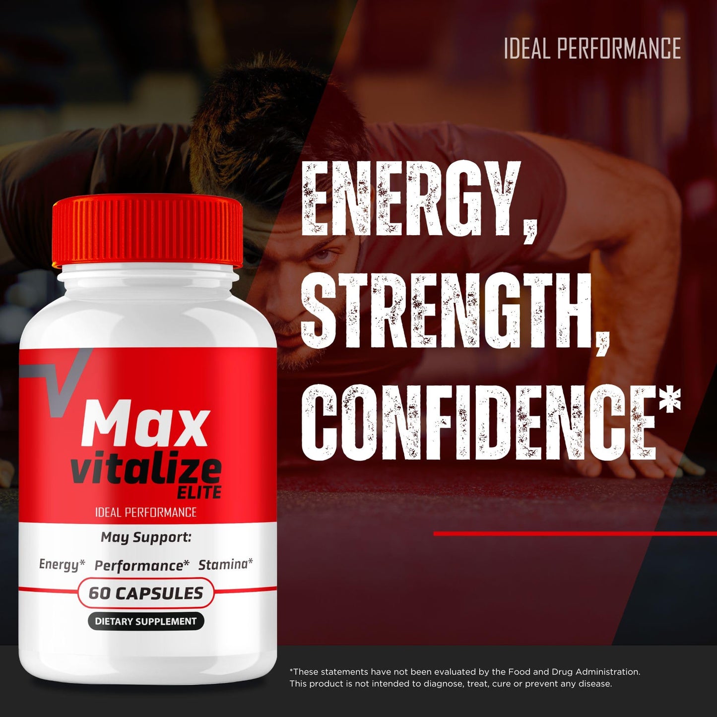 IDEAL PERFORMANCE Max Vitalize for Men, 180 Capsules