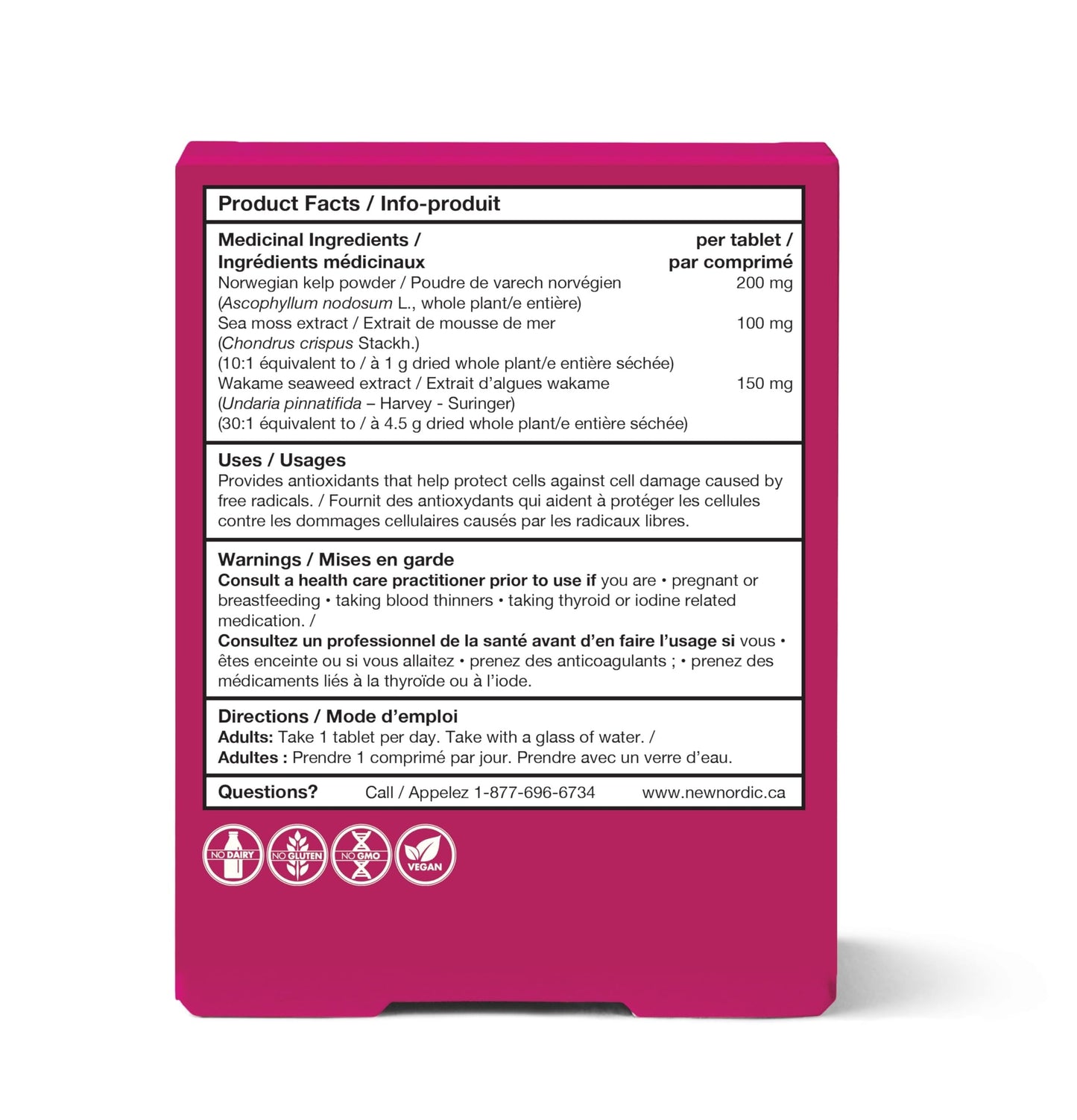 NEW NORDIC Irish Sea Moss Extract Tablet, 30 Tablets
