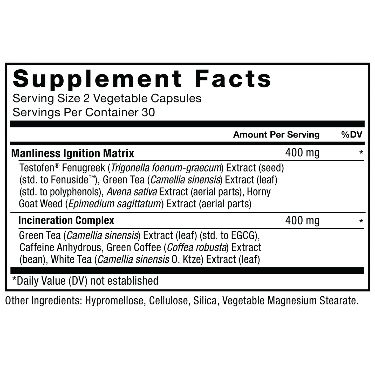 Force Factor Test X180 Ignite Total Testosterone Booster Capsule, 60 Count