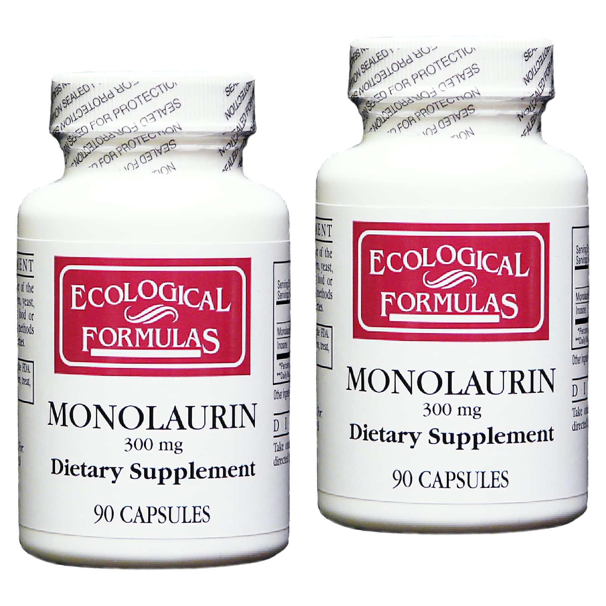 Ecological Formulas Monolaurin 300 mg 180 Capsules
