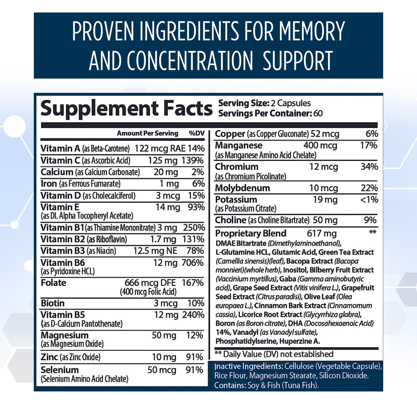 Healblend Neuro Plus Brain & Focus Formula Capsules 120 Capsules