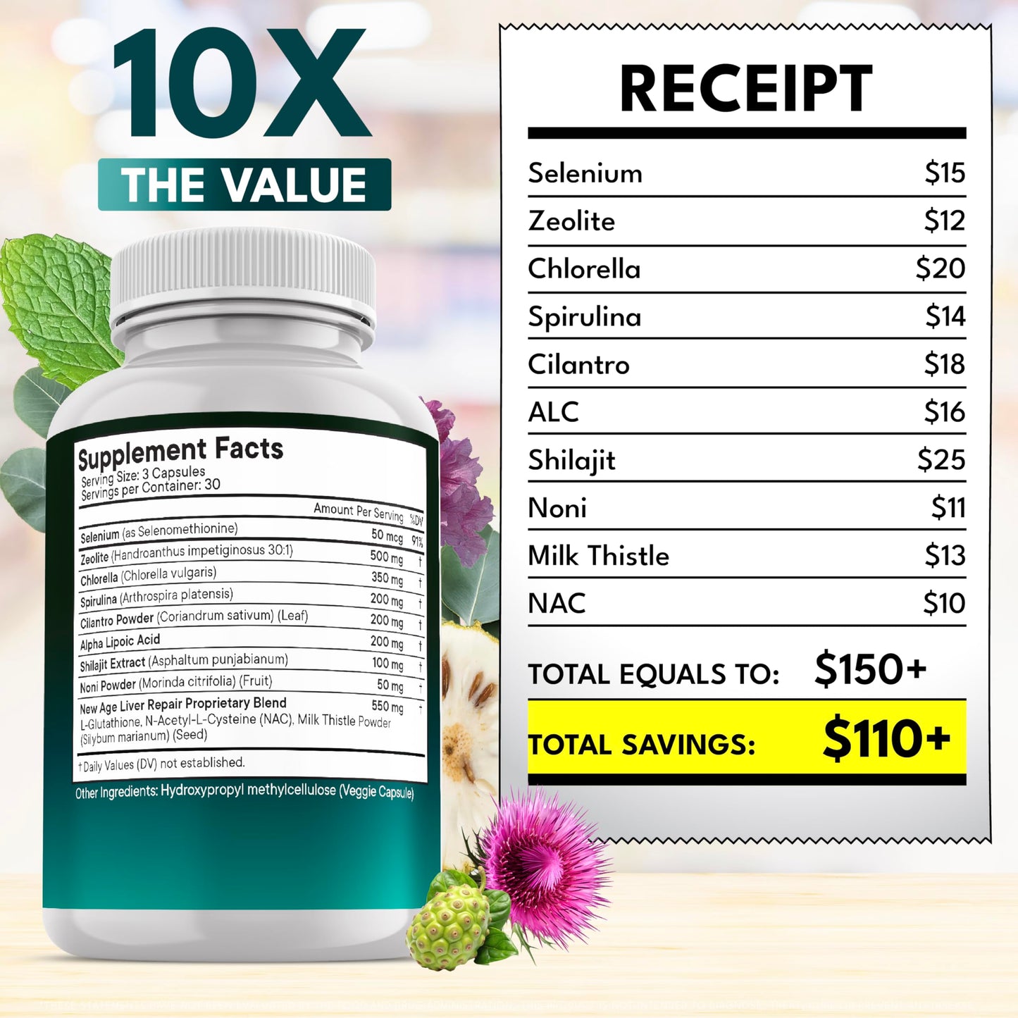 NEW AGE Liver Cleanse & Repair Capsule, 90 Count