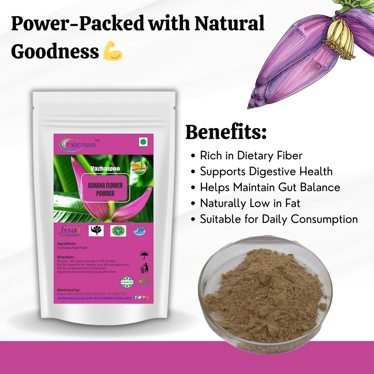 Neotea Musa Flower Powder Powder 10.5822