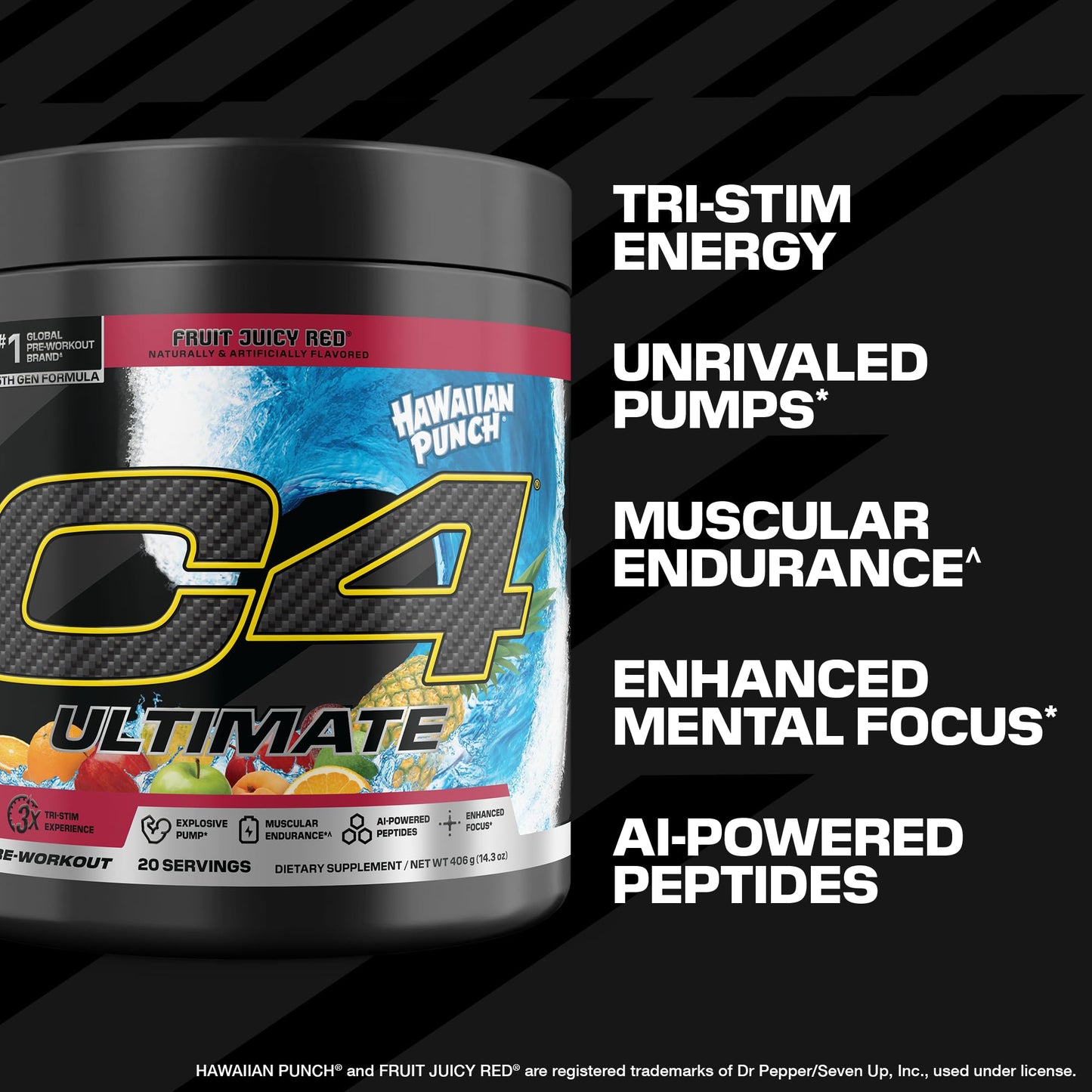 C4 Ultimate Pre Workout Powder 14.3 Ounce