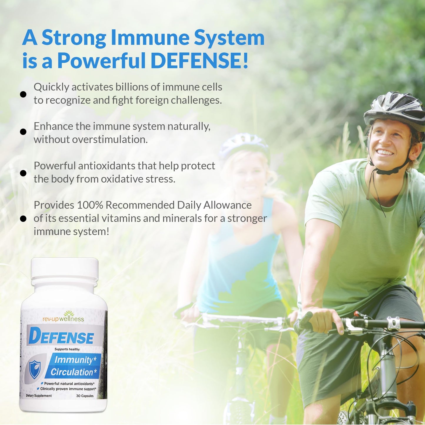 Rev Up Wellness Defense Daily Immune Support Capsule, 1 Count