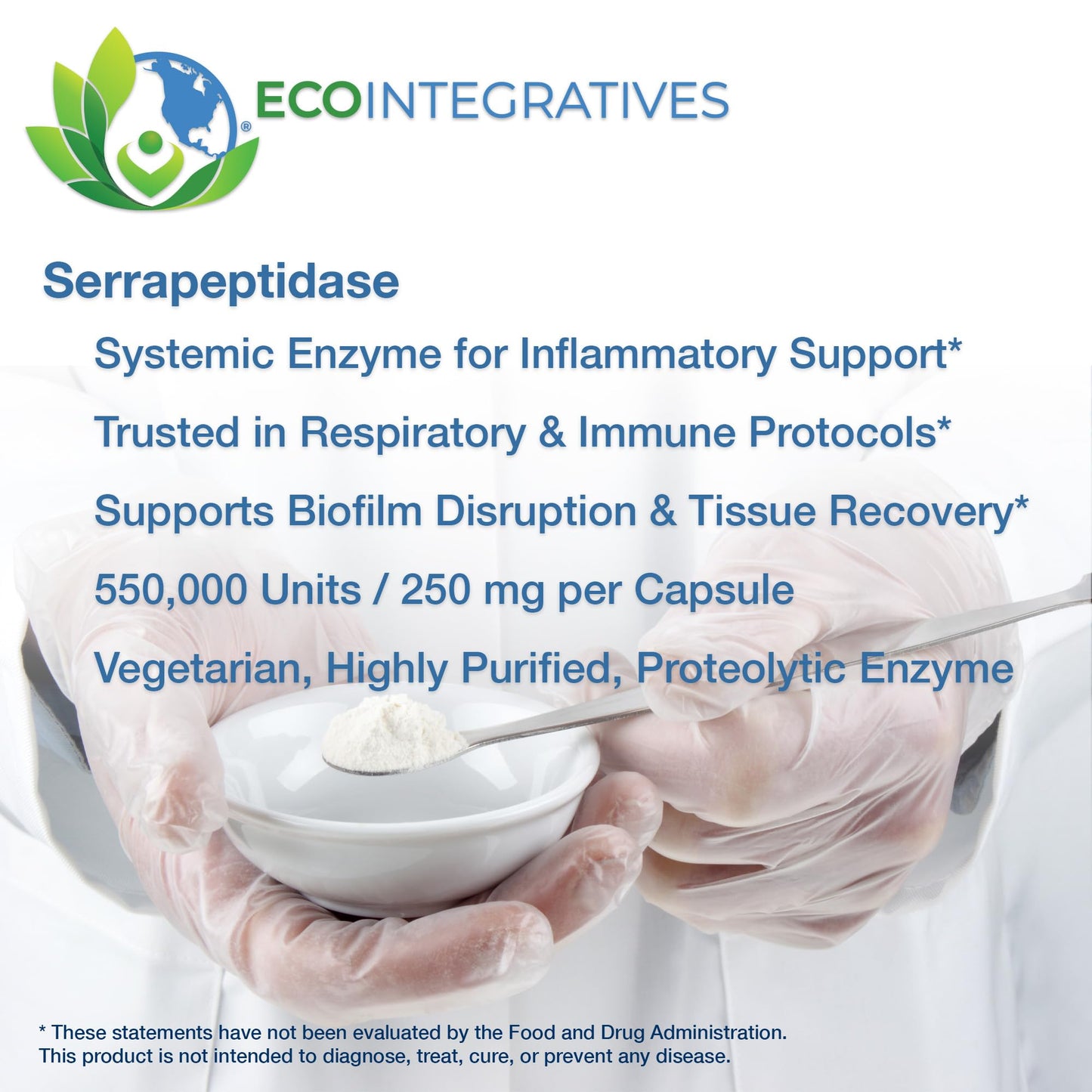 EcoIntegratives Nattokinase Serrapeptidase – with Nattokinase (20,000 FU/g) + Rutin | Supports Heart & Circulatory Health* | Non-GMO | 60 Vegetarian Capsules