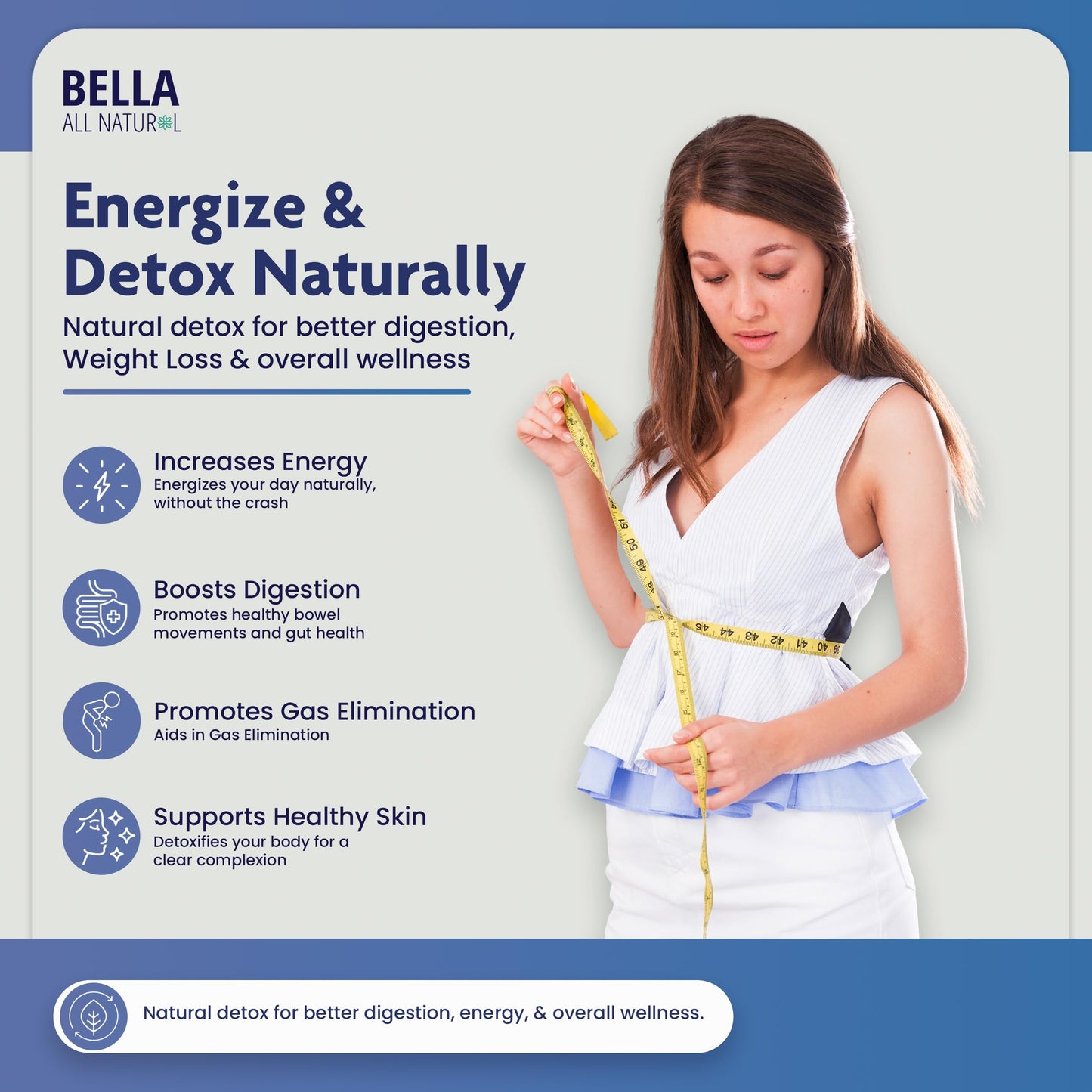Bella All Natural Extreme Detox - Colon Cleanse, 60 Capsules