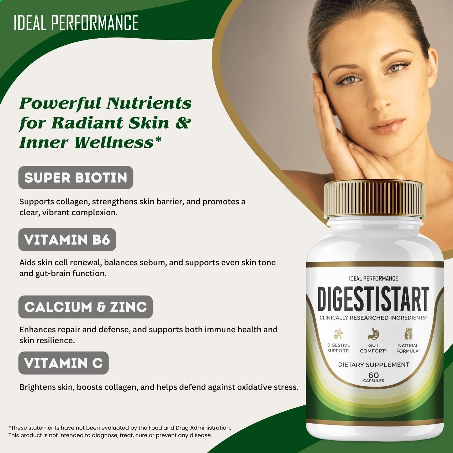IDEAL PERFORMANCE DigestiStart Capsules 300 Count
