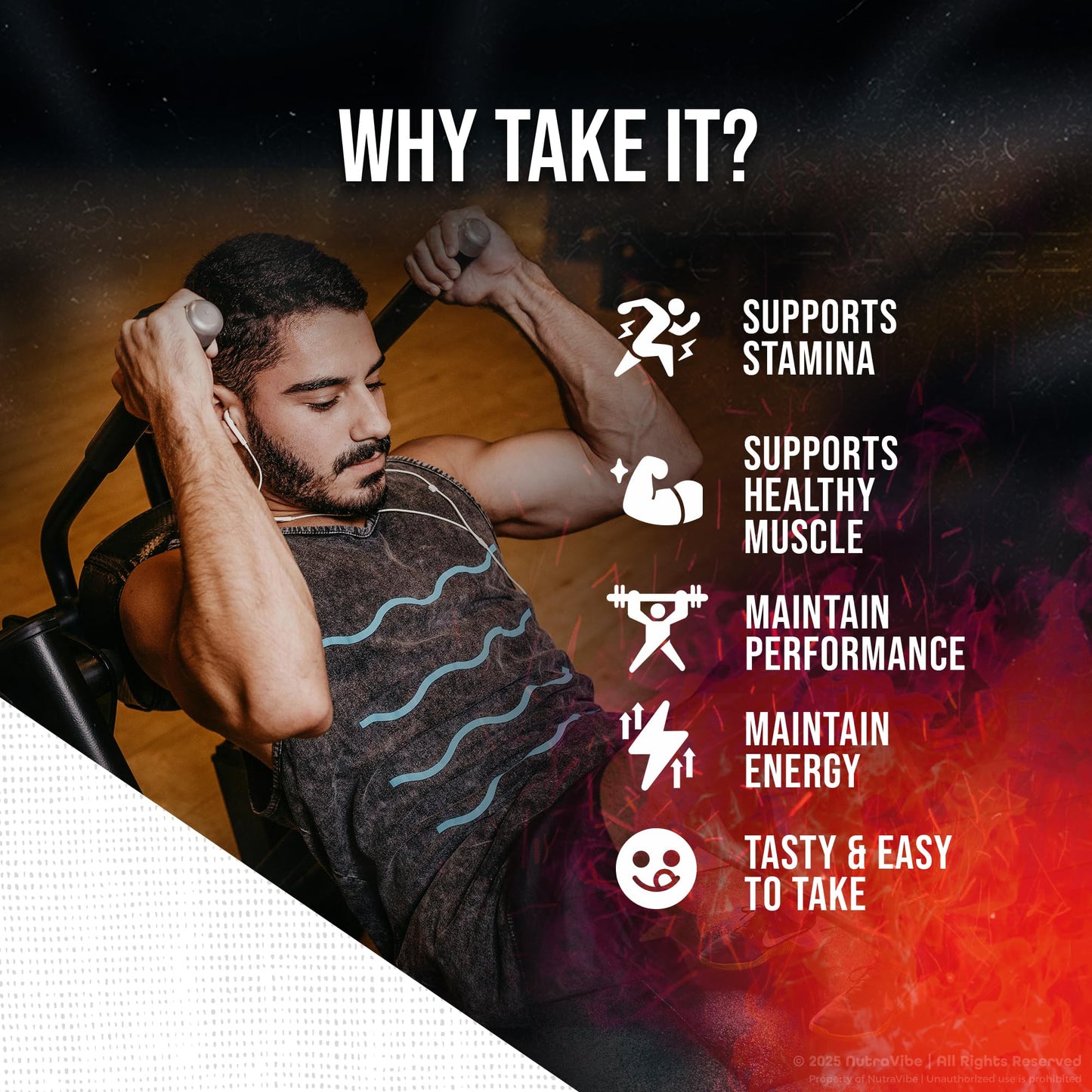 NutraVibe Core Spark Performance Gummies 60 Gummies