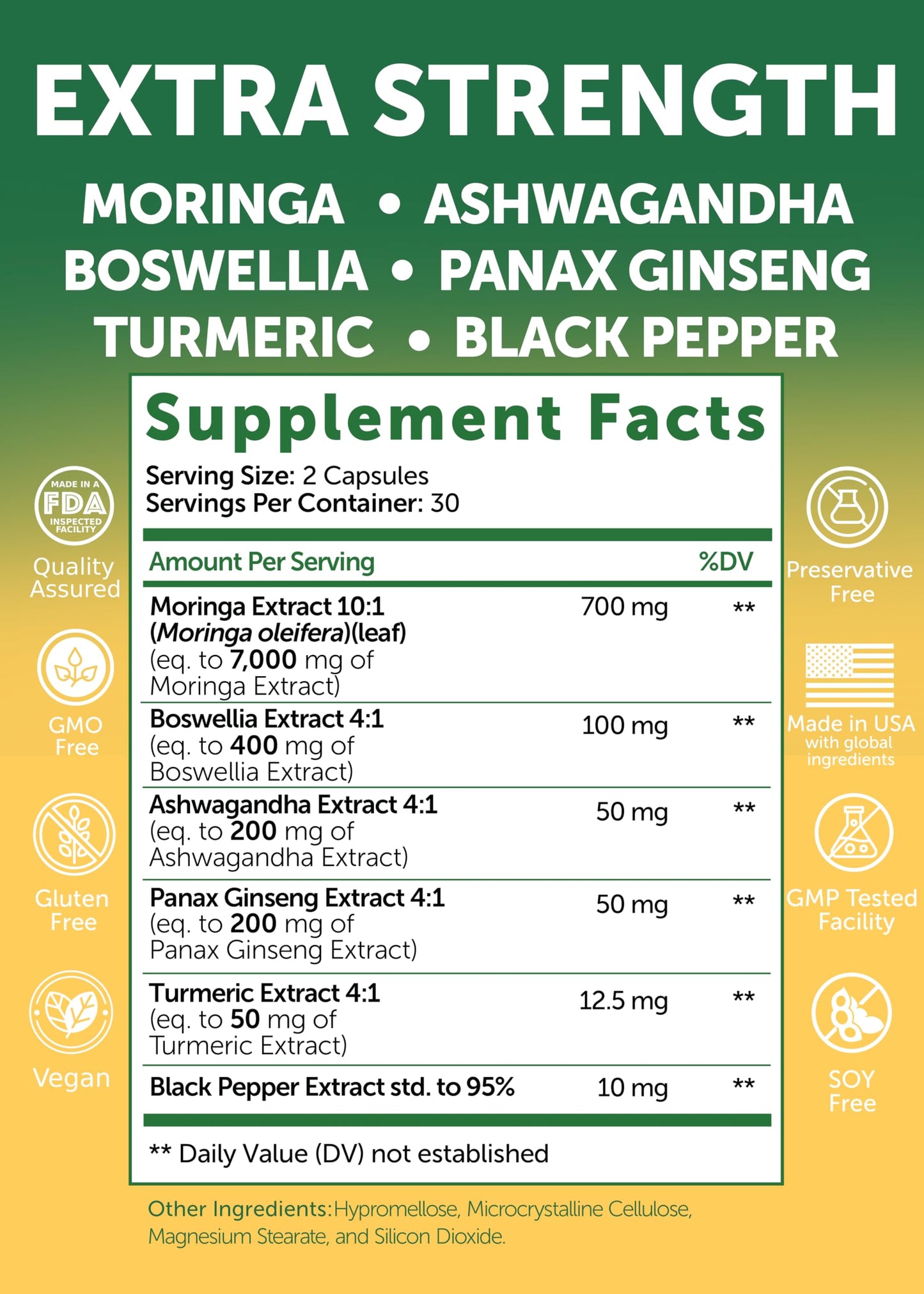 Lunakai Moringa Capsules 60 Count