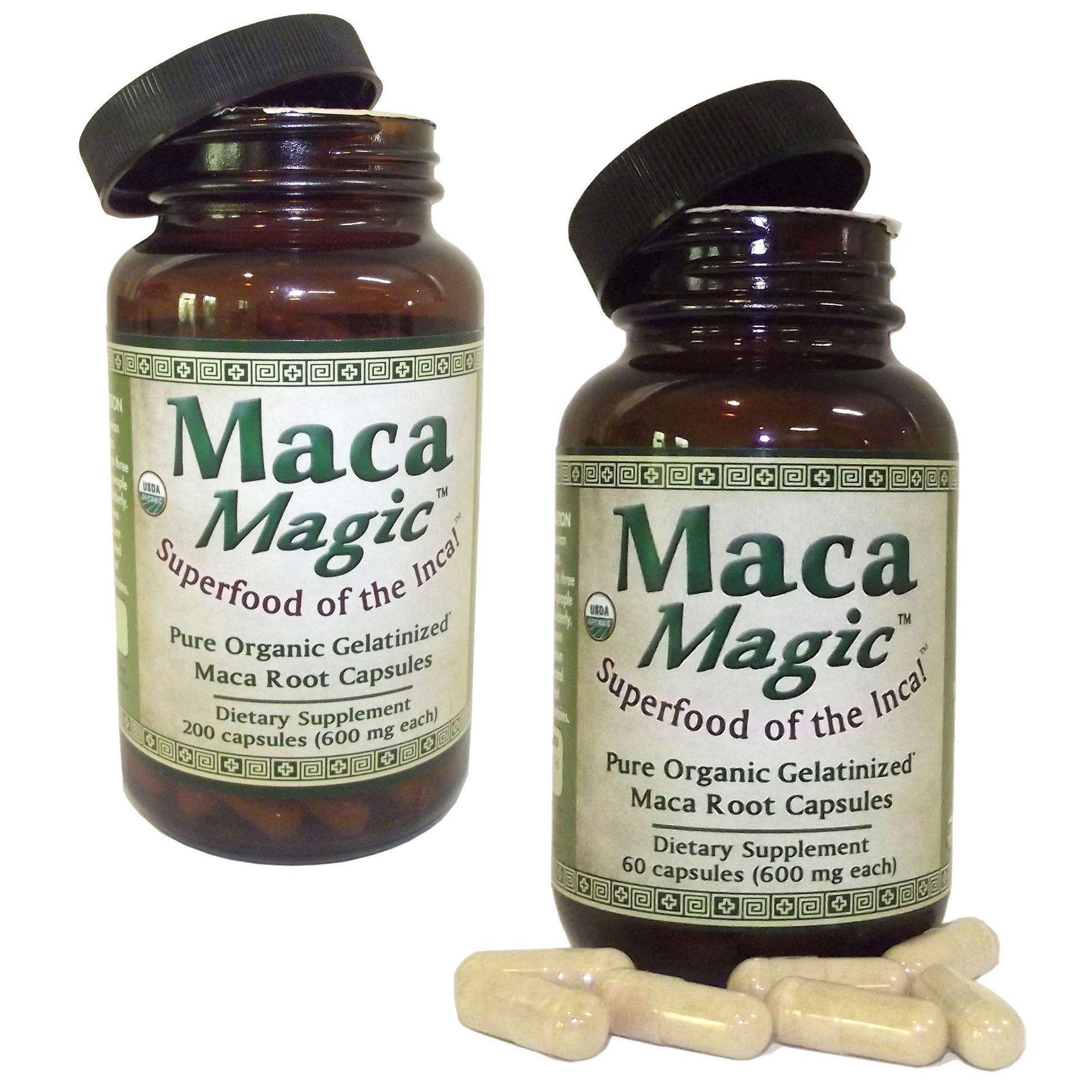 Maca Magic Made with Organic Gelatinized Full Spectrum Maca Powder in Veggie Capsules 1 Capsule