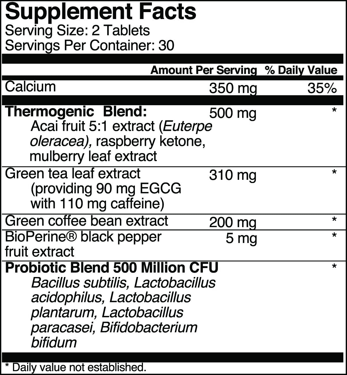Acai Trim Weight Loss Supplement Capsule 60 Capsules