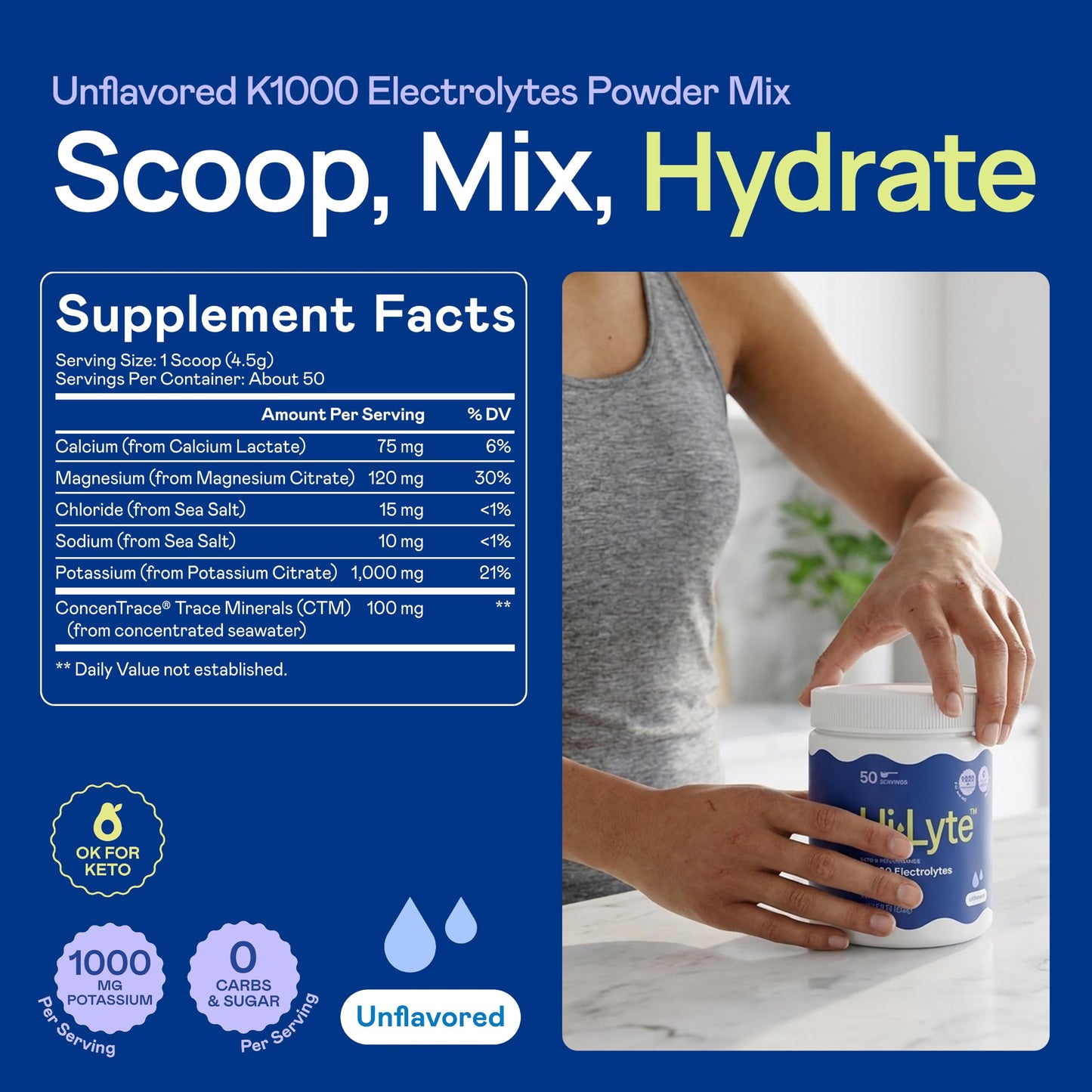 Hi-Lyte K1000 Electrolytes Powder, 8 Ounce