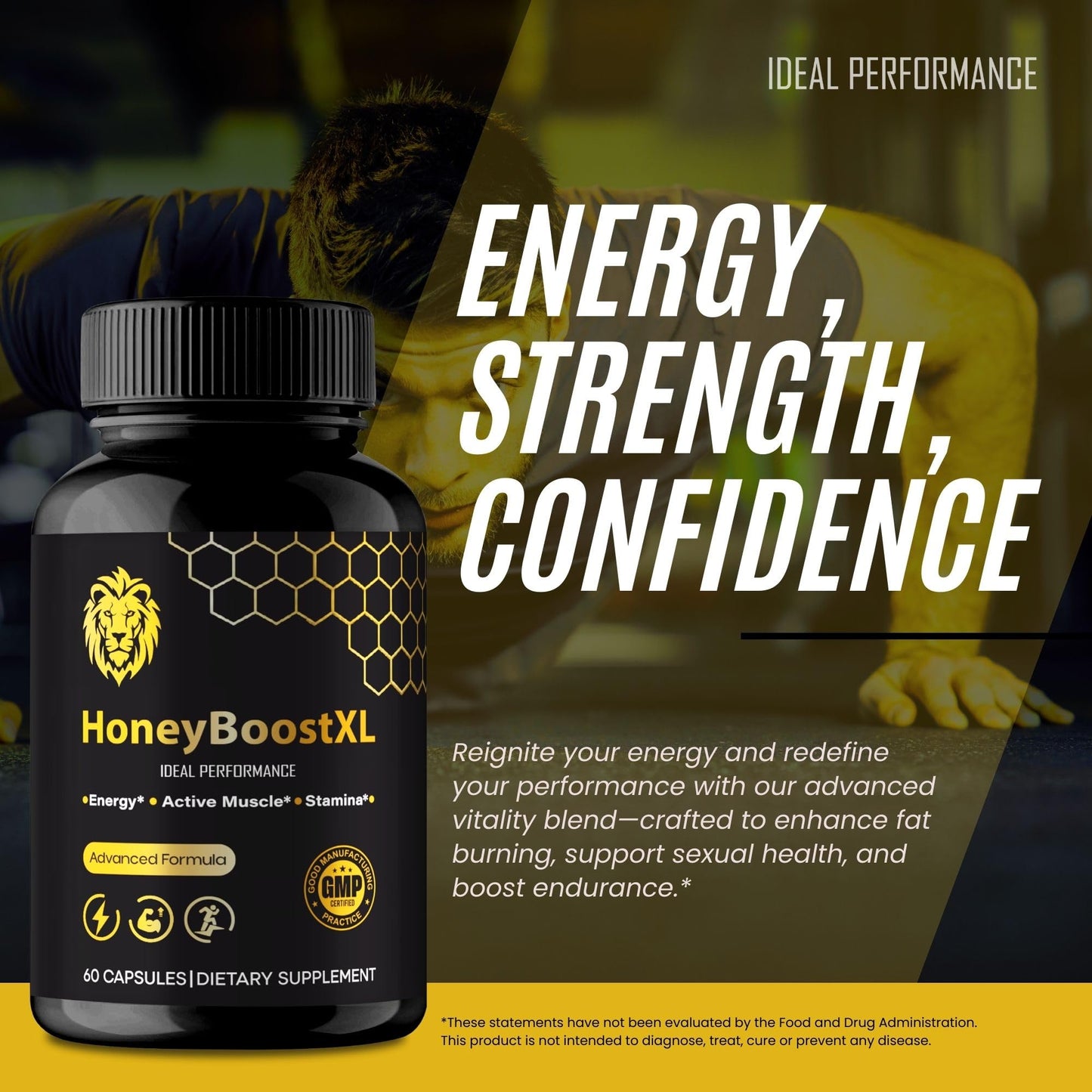 IDEAL PERFORMANCE Honey Boost XL Capsules 180 Capsules
