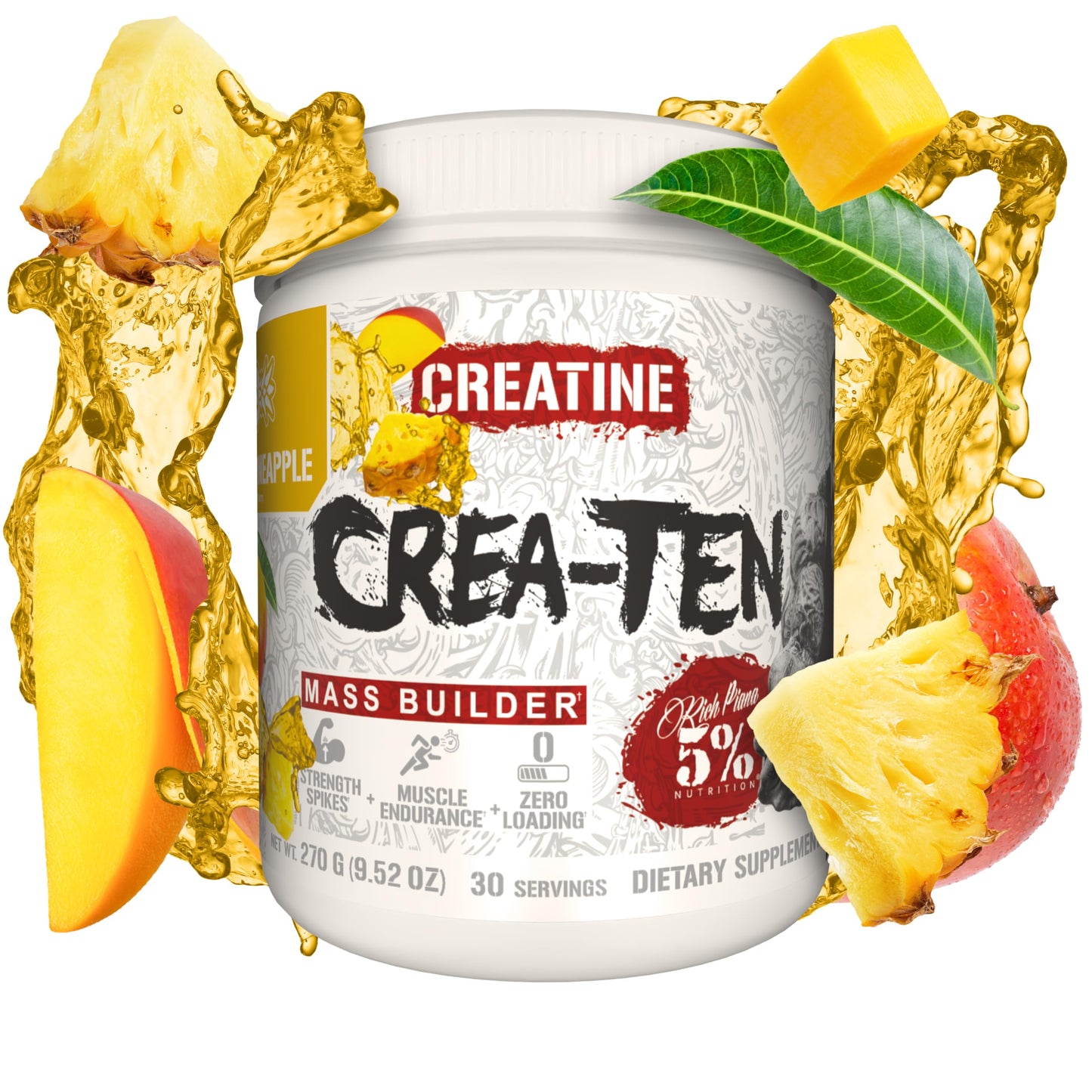 5% Nutrition CreaTEN Creatine Complex + Accelerators Powder 7.94 Ounce