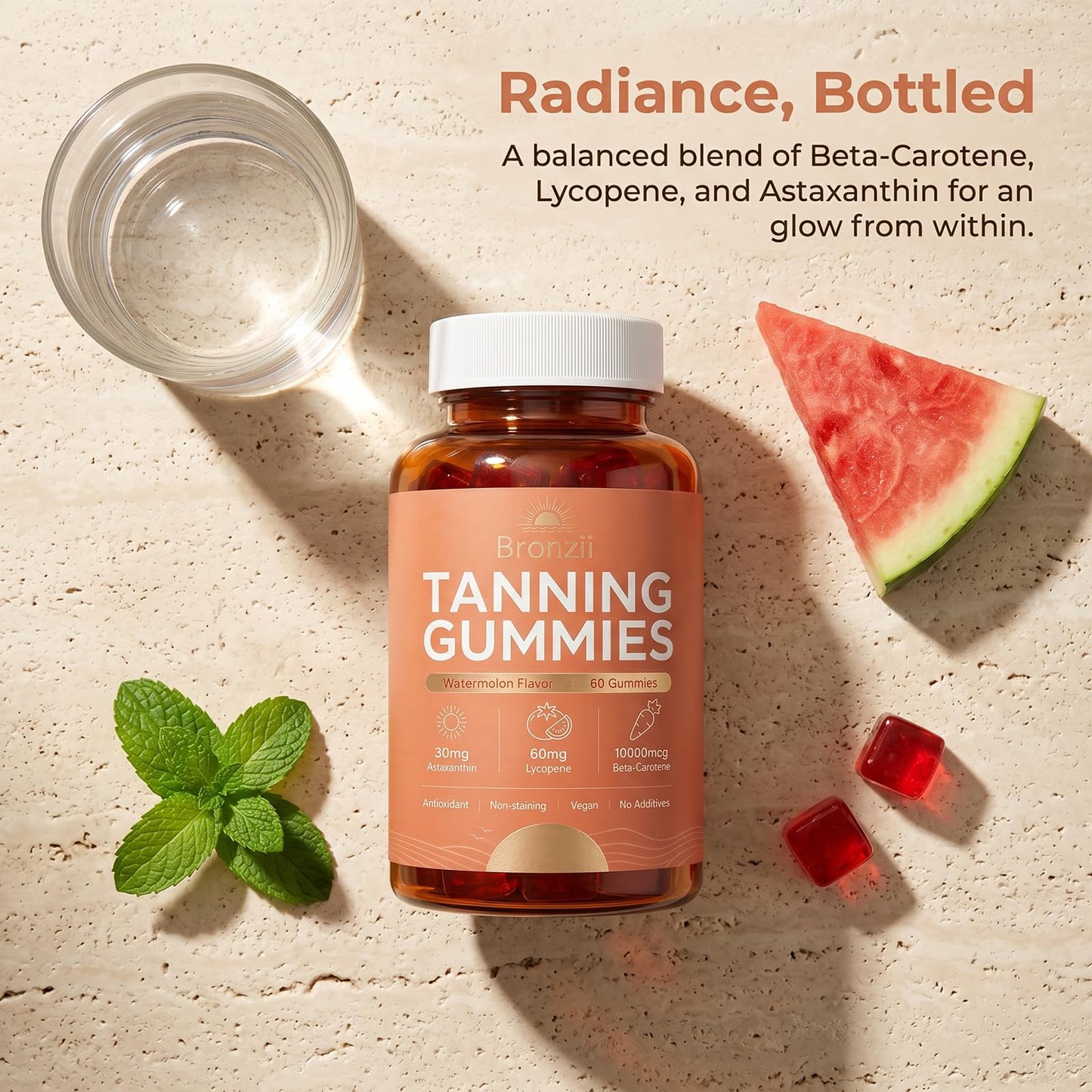 TAWODIUM Bronzii Tanning Gummies 60 Gummies