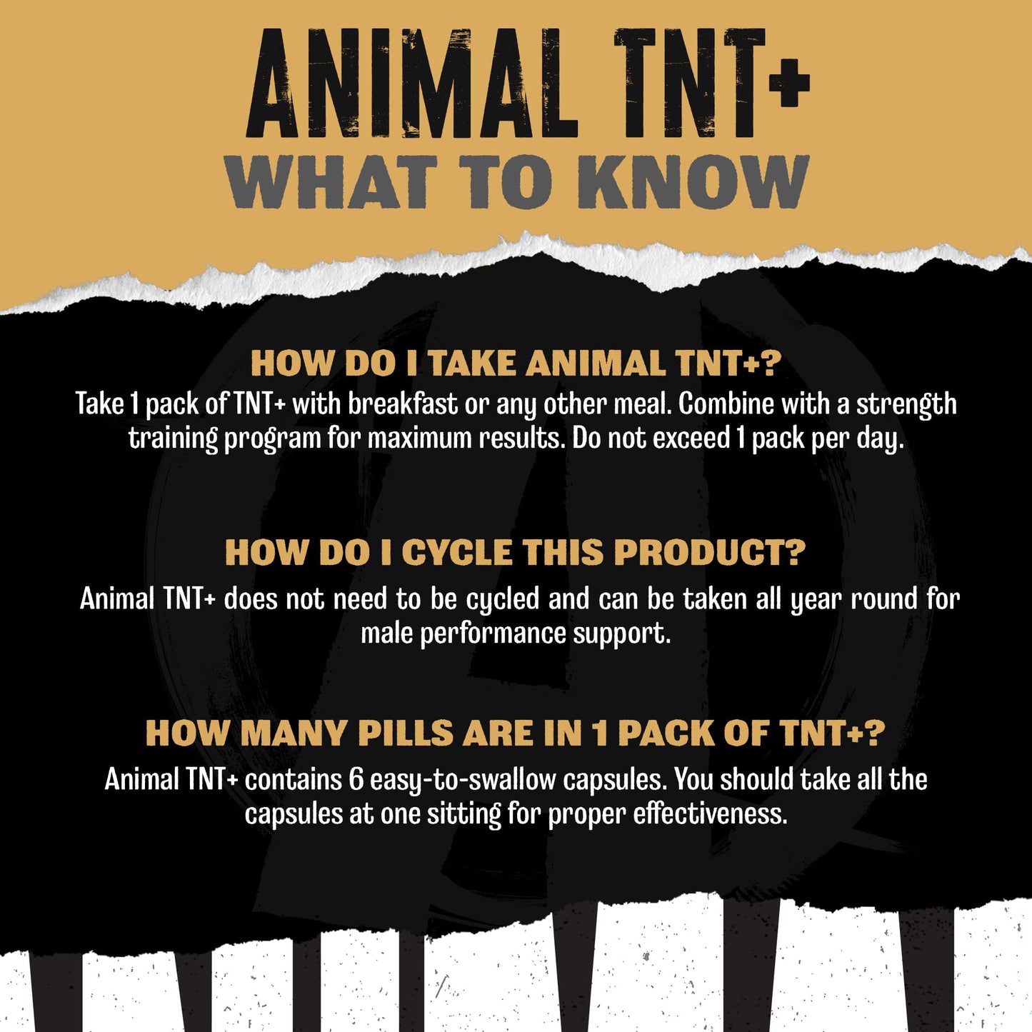 Animal TNT+ Men's Whole-Body Wellness Pack 30 Capsules