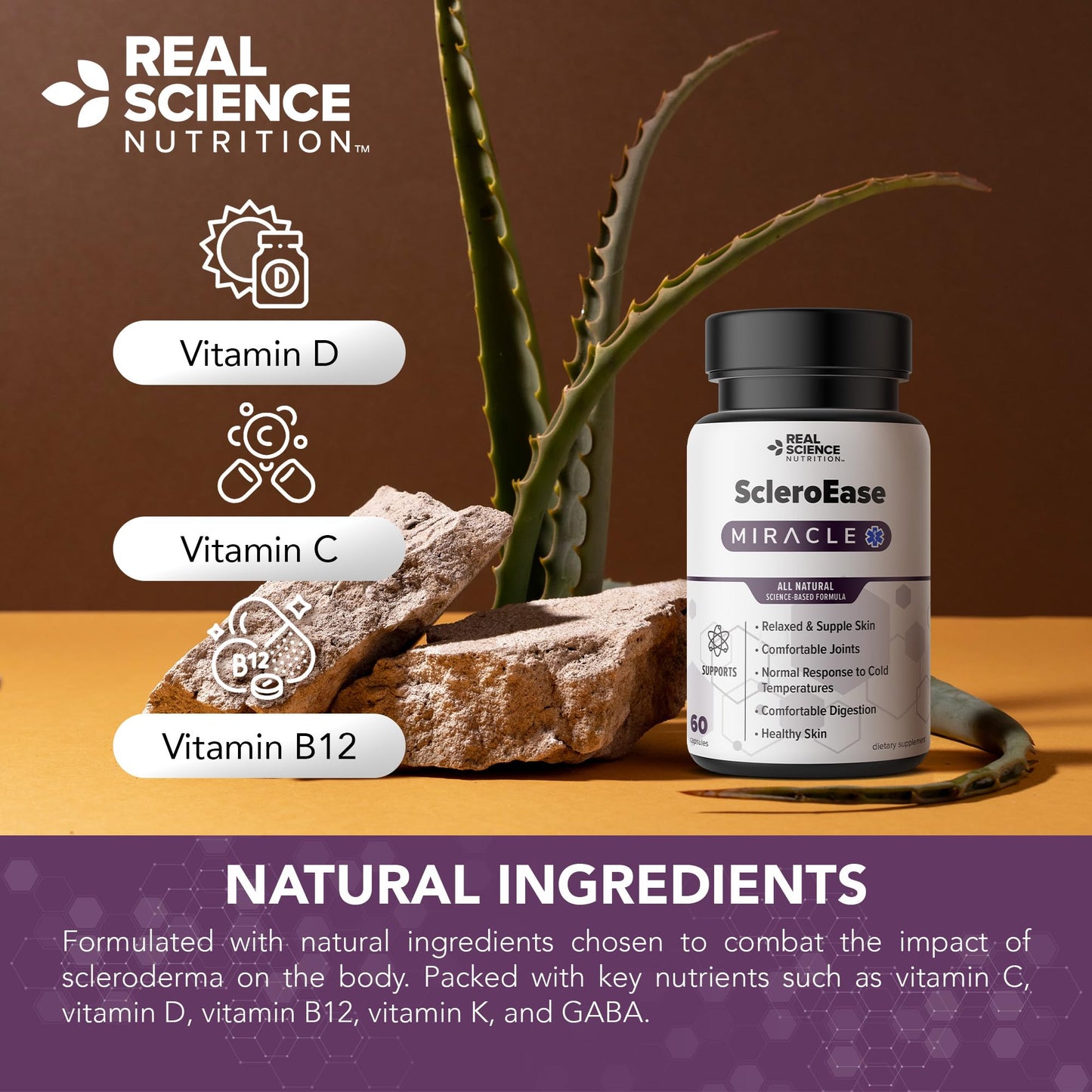 Real Science Nutrition ScleroEase Capsule 60 Count