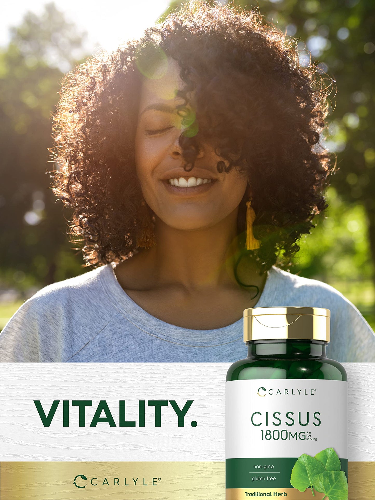 Carlyle Cissus Quadrangularis Capsules, 200 Count