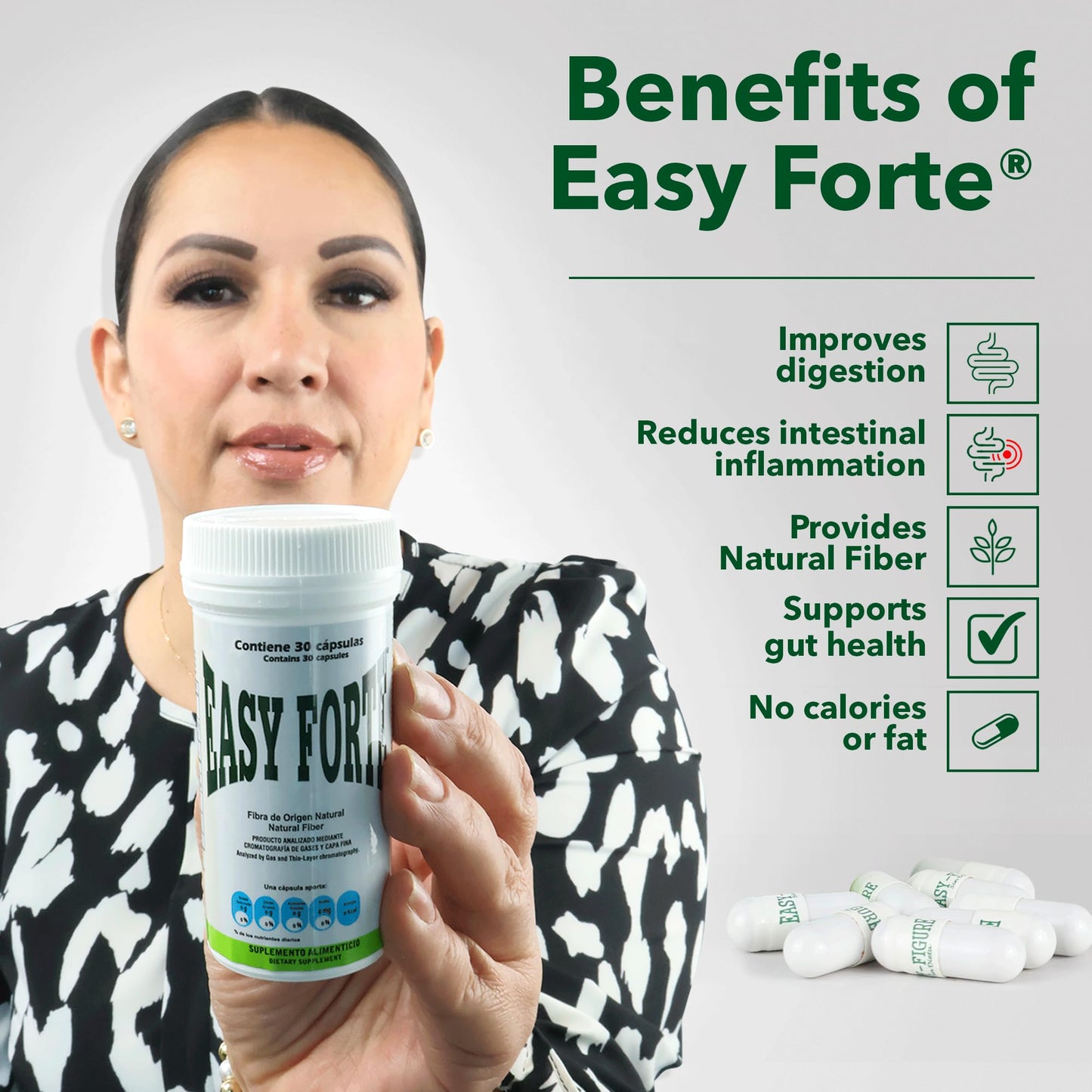Generic Easy Forte by Easy Figure Natural Fiber Capsules, 90 Capsules