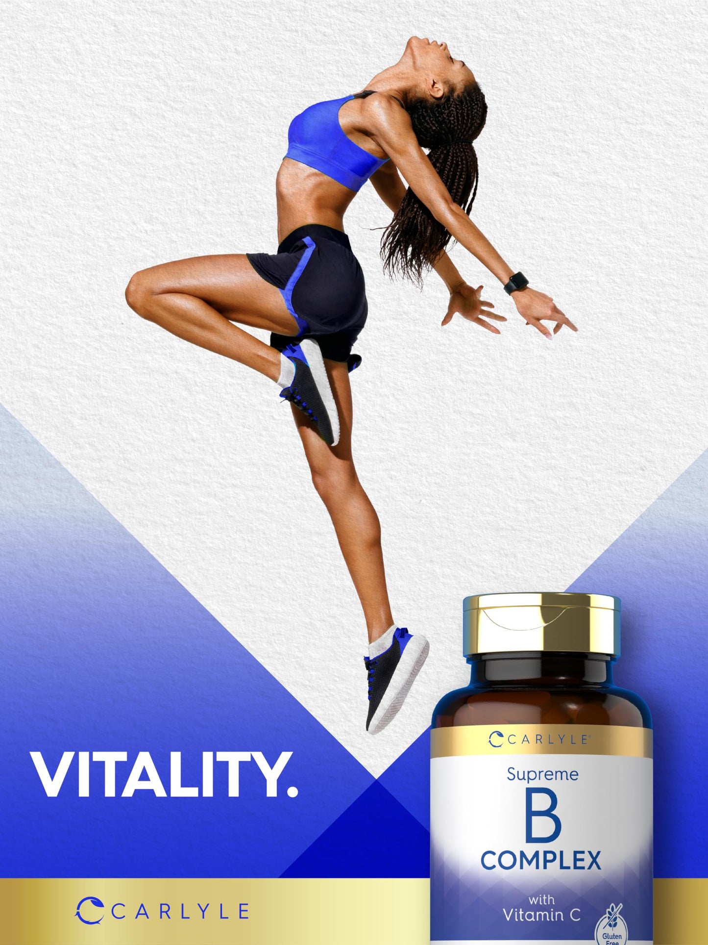 Carlyle Vitamin B Complex Vitamins Caplets, 250 Count