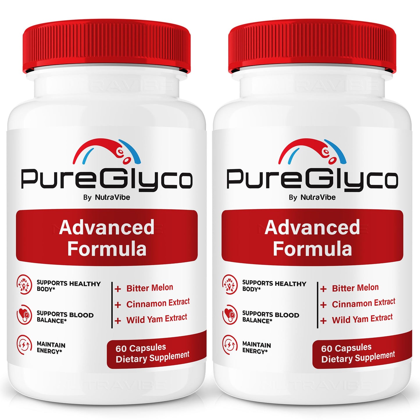 NutraVibe Pure Glyco Natural Blood Balance & Circulation Support Capsules, 120 Capsules