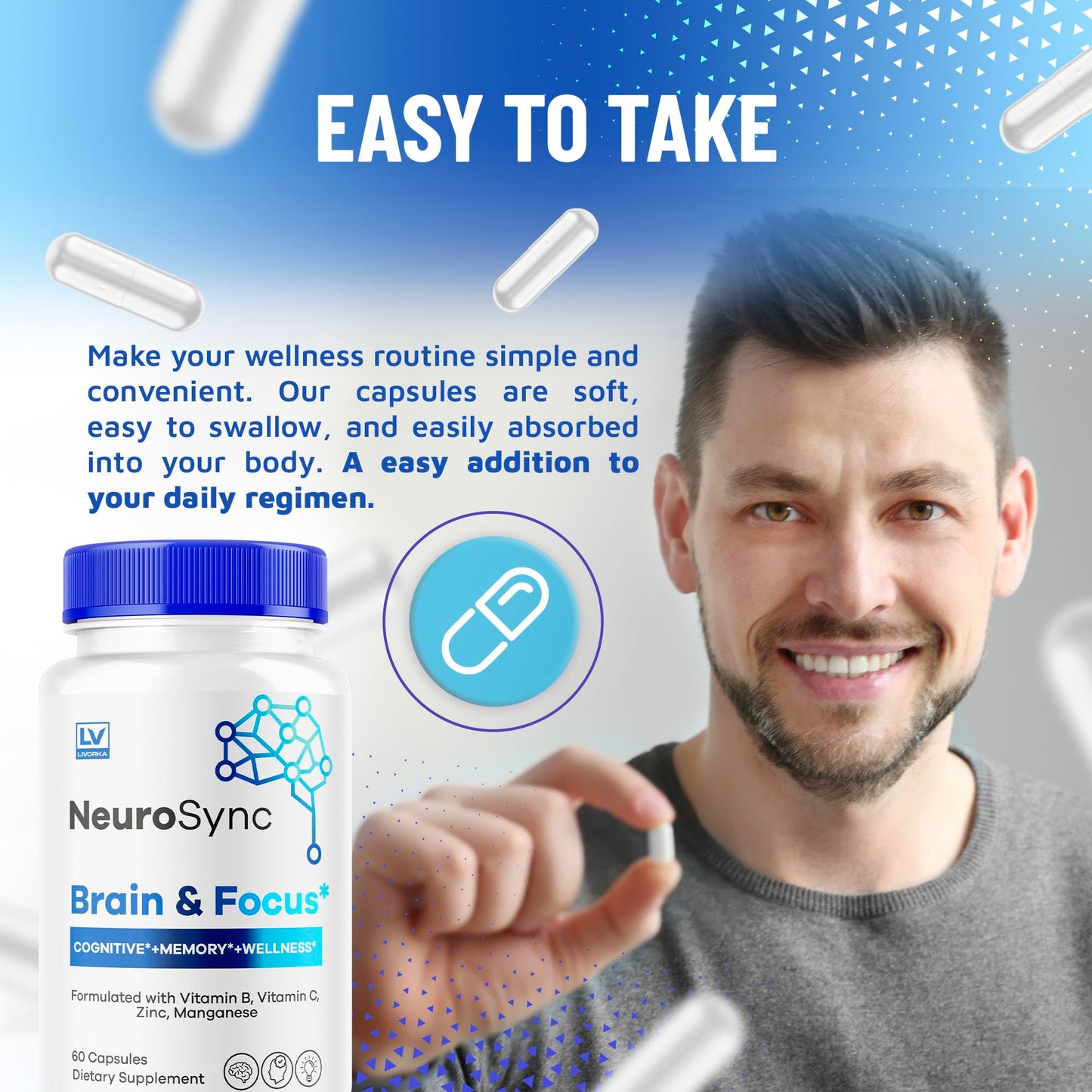 LIVORKA NeuroSync Brain Capsules 300 Capsules
