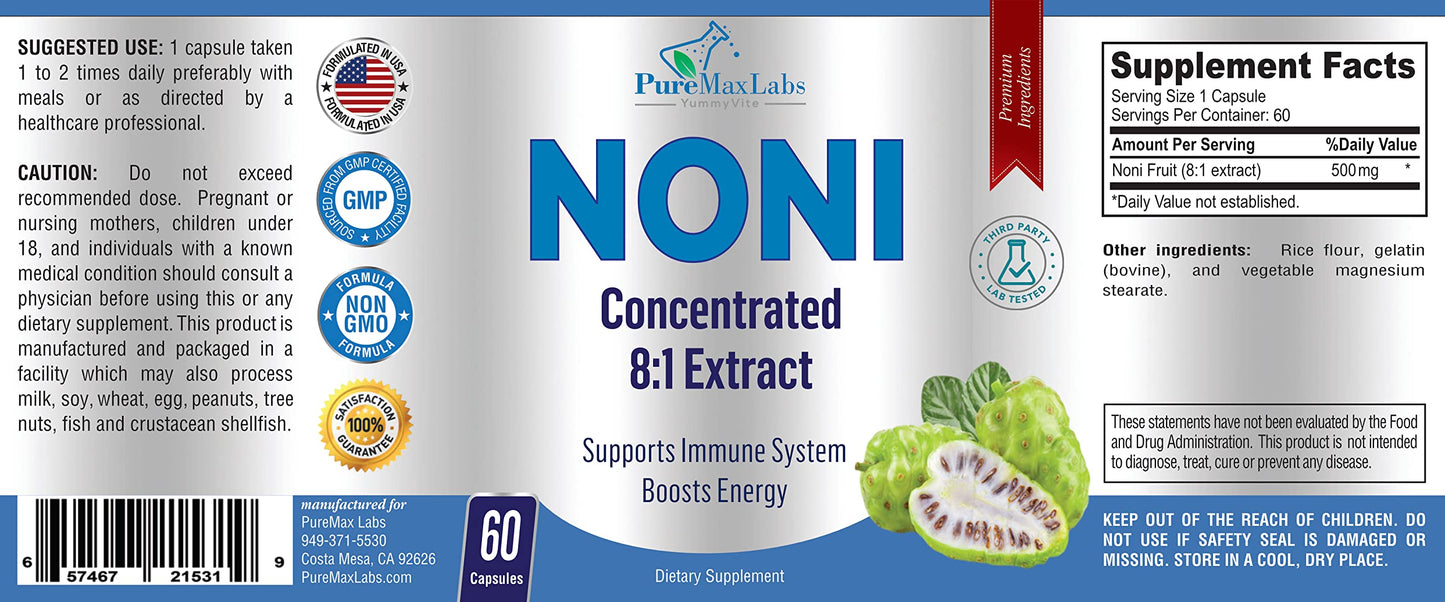 YUMMYVITE Noni Capsules 60 Capsules