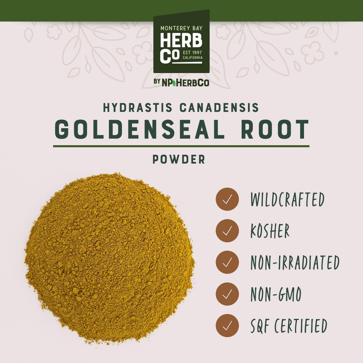 MONTEREY BAY HERB CO Goldenseal Root Powder, 4 oz
